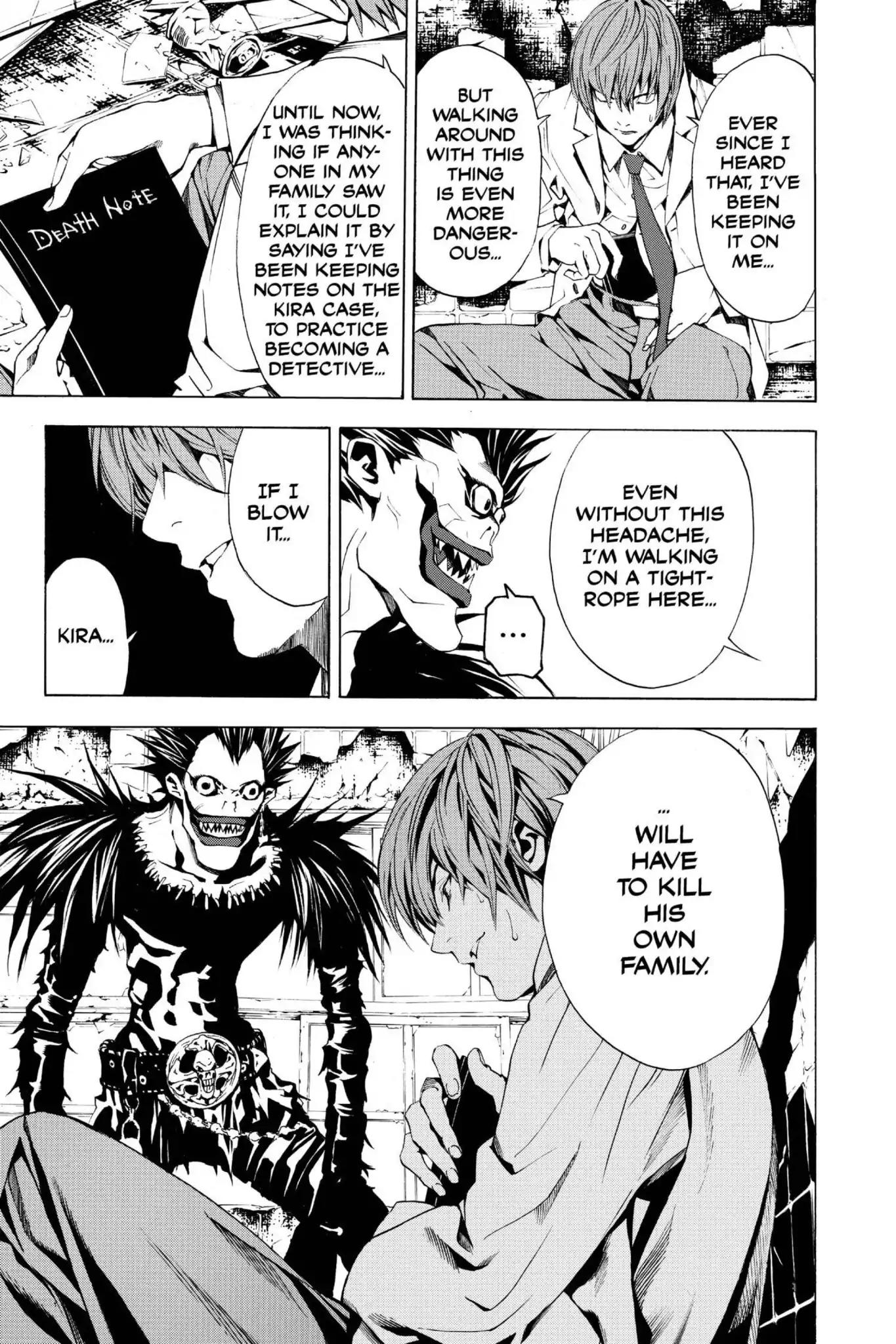 Death Note manga, chapter 3, page 27 of 28