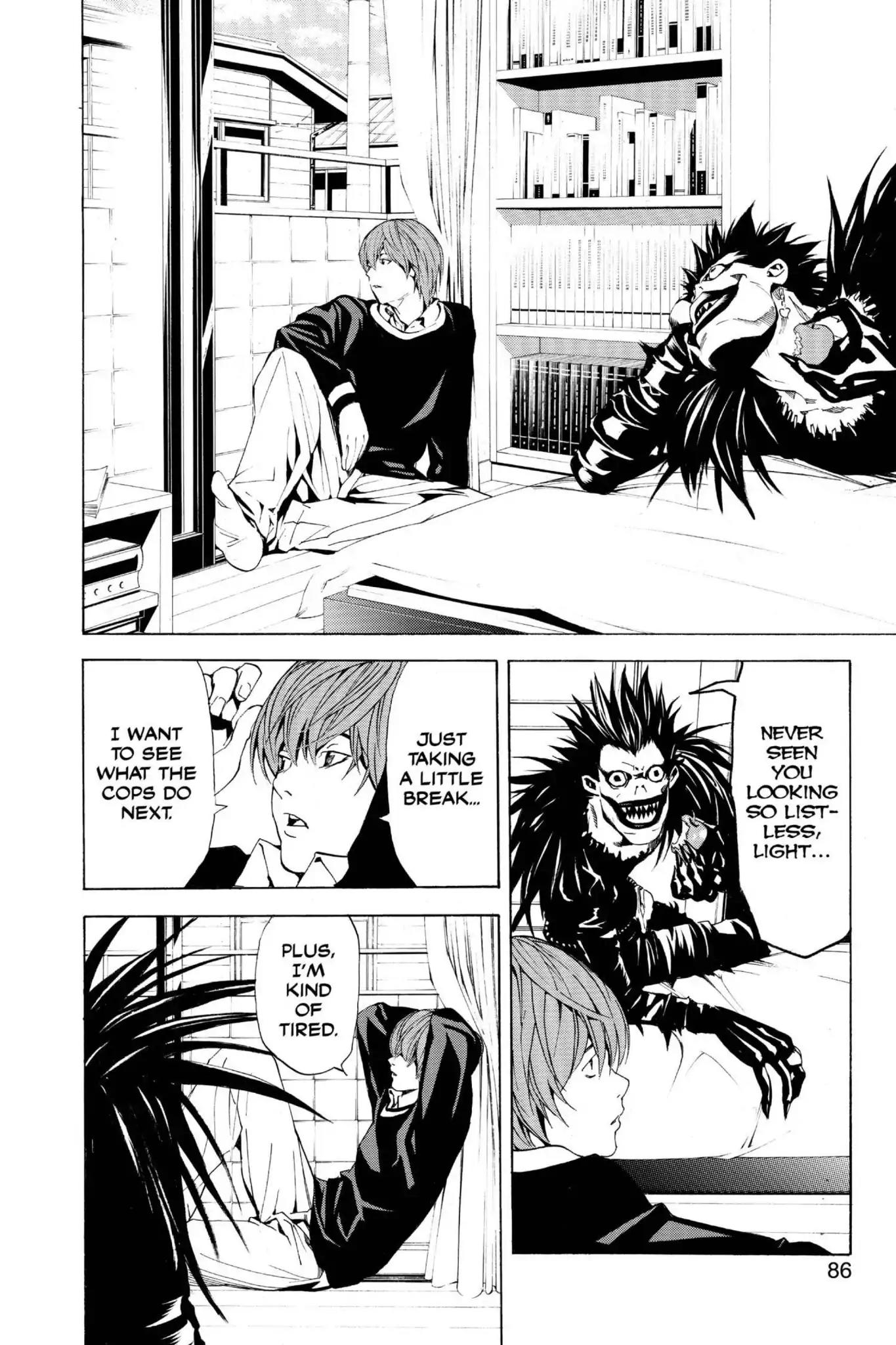 Death Note manga, chapter 3, page 4 of 28