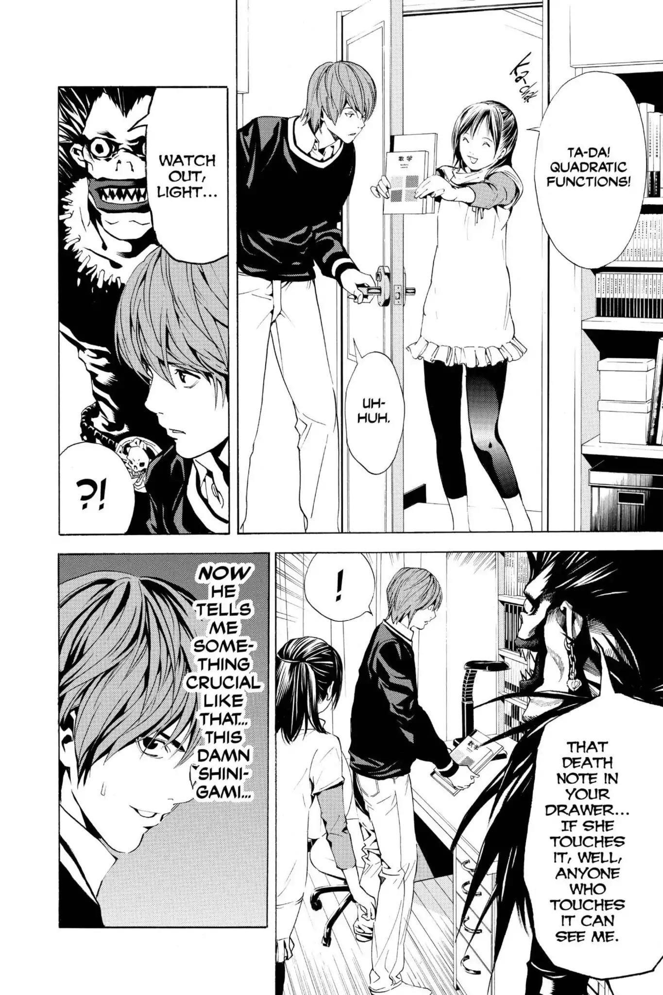Death Note manga, chapter 3, page 8 of 28