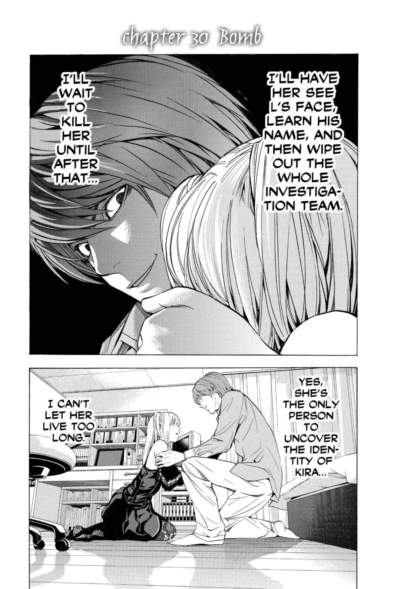 Death Note manga, chapter 30, page 1 of 22