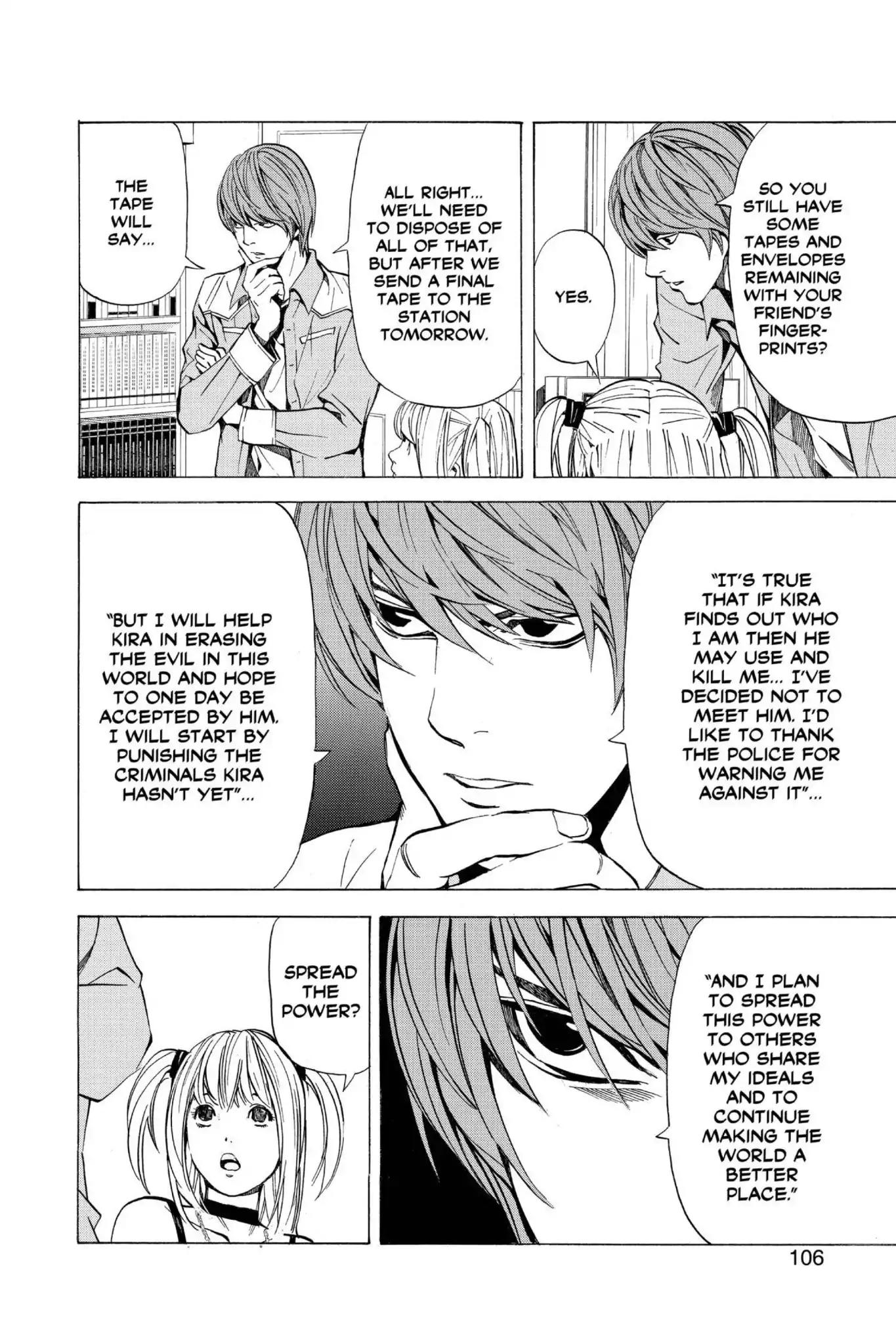 Death Note manga, chapter 30, page 10 of 22