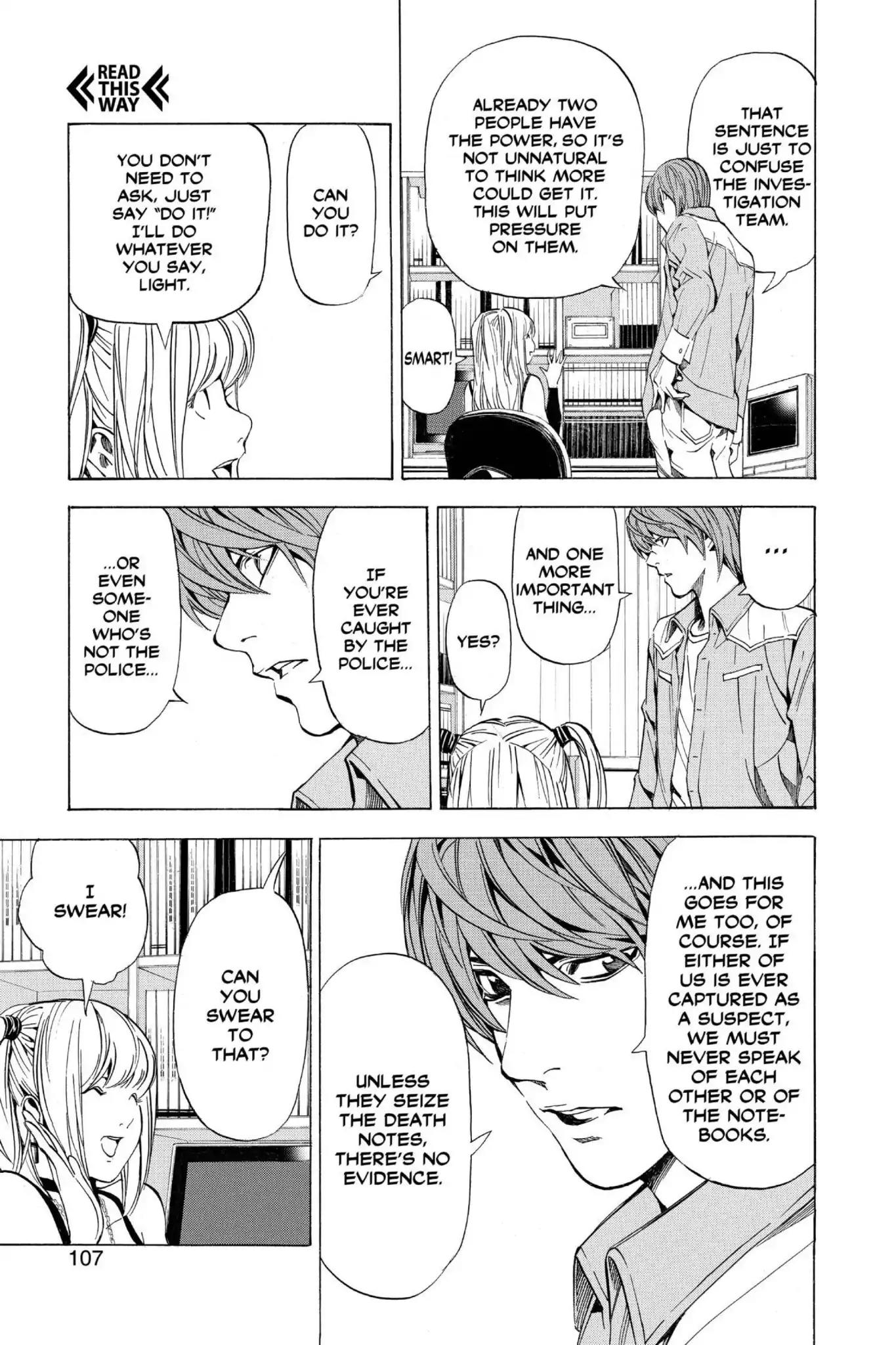 Death Note manga, chapter 30, page 11 of 22