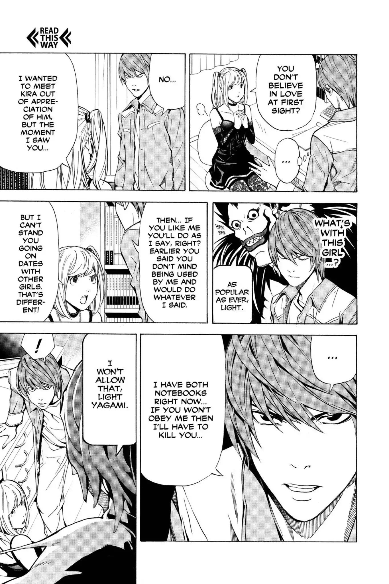 Death Note manga, chapter 30, page 17 of 22
