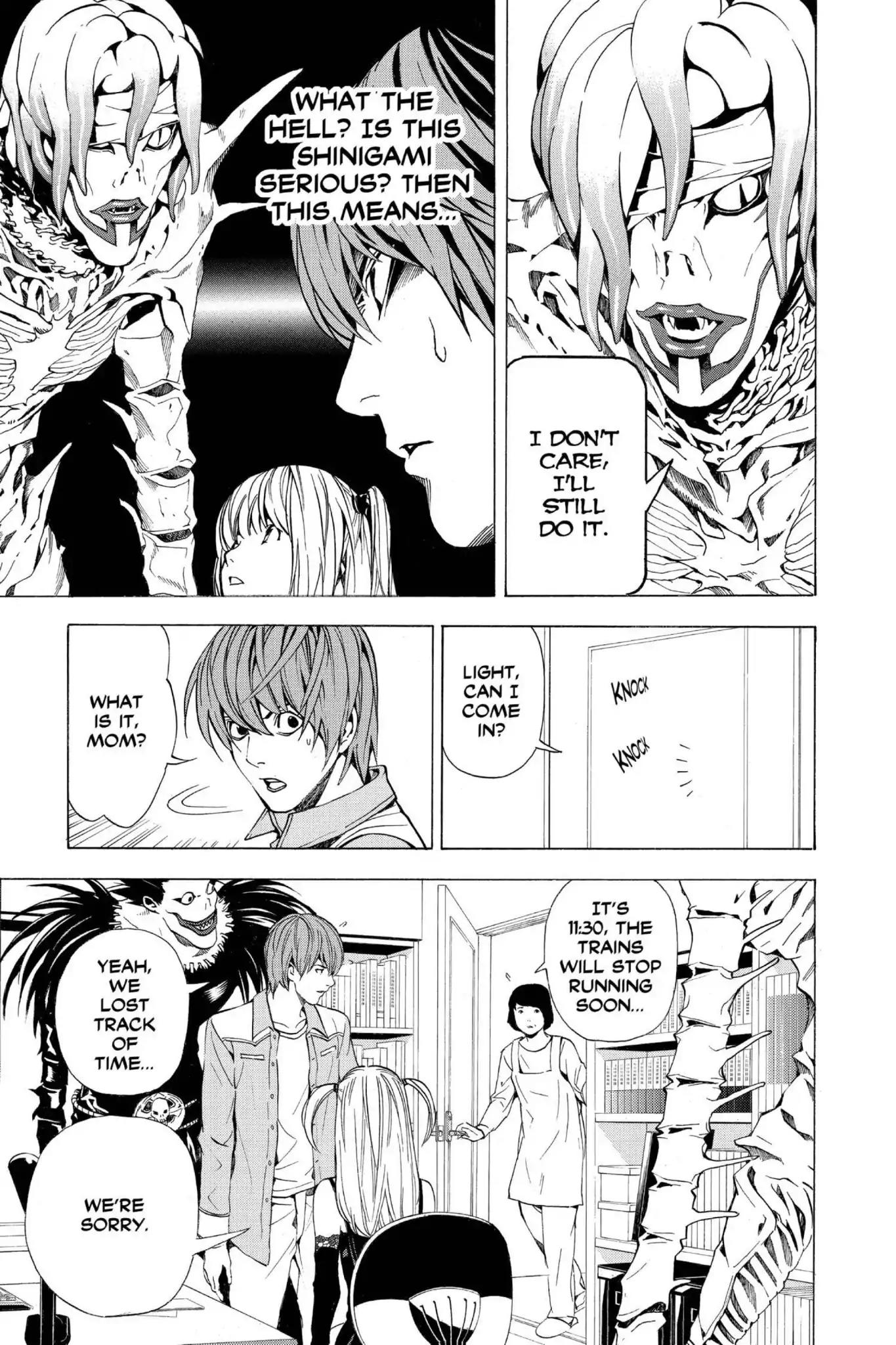 Death Note manga, chapter 30, page 19 of 22