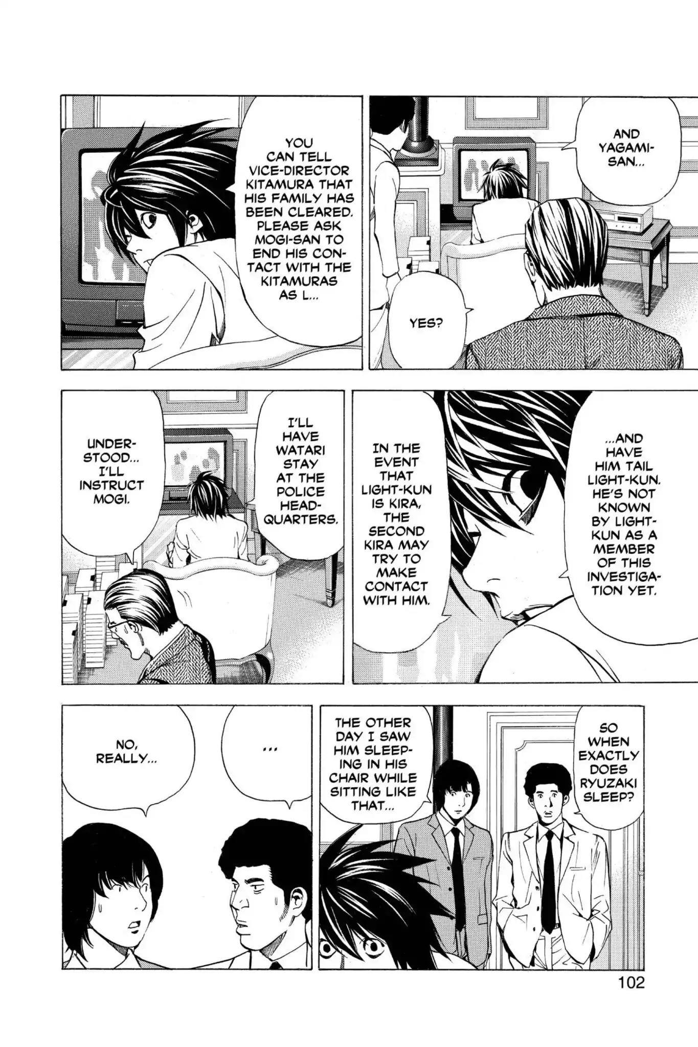 Death Note manga, chapter 30, page 6 of 22