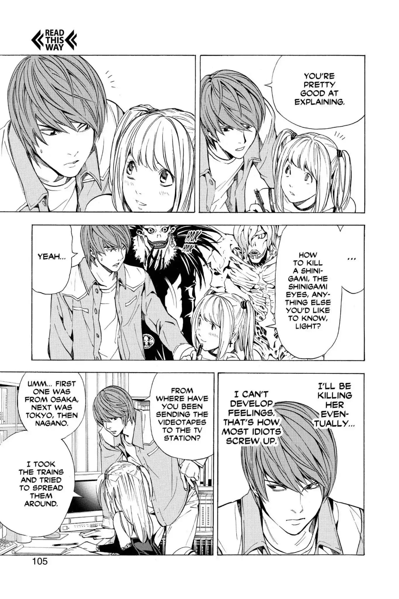 Death Note manga, chapter 30, page 9 of 22