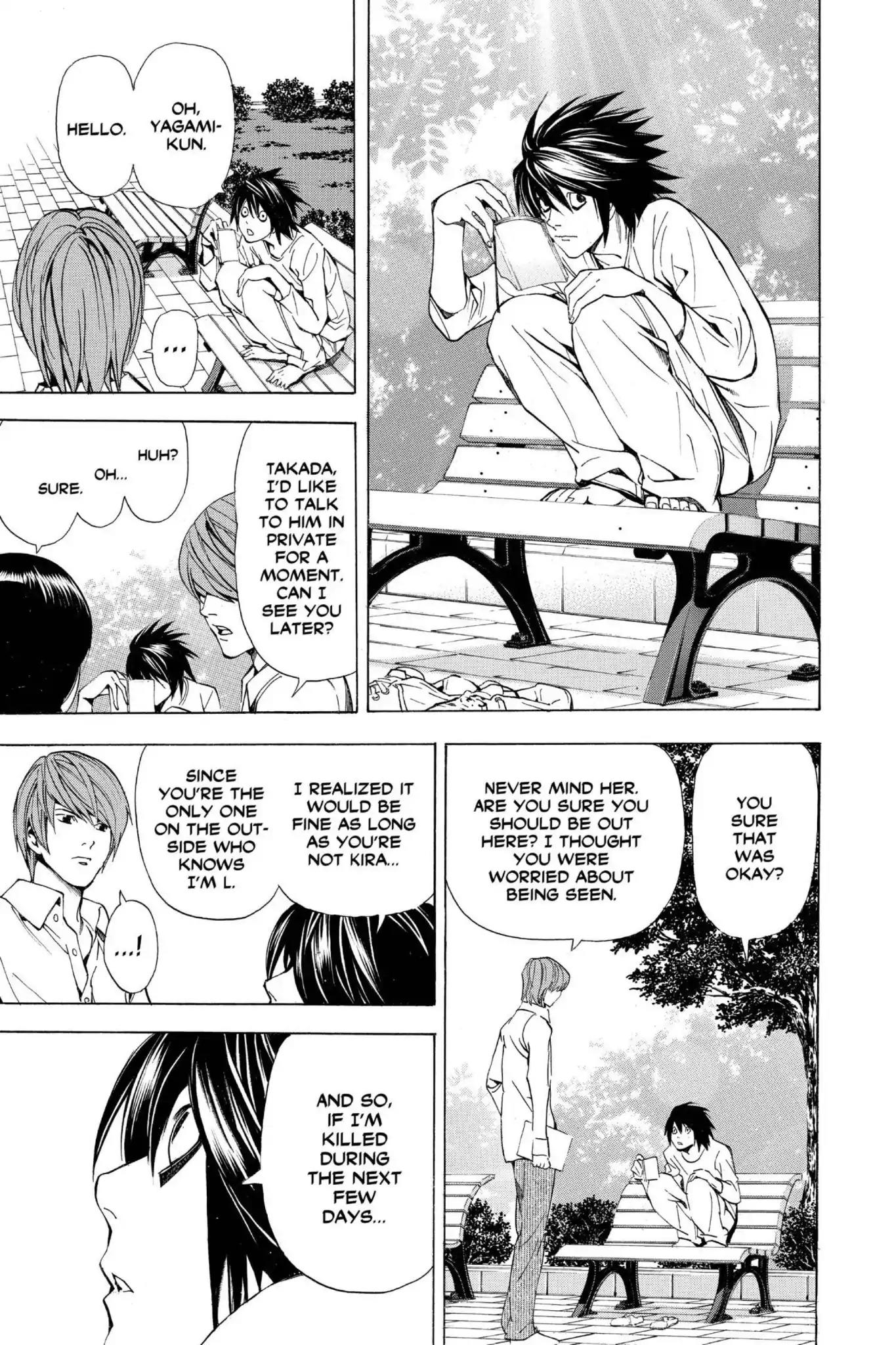 Death Note manga, chapter 32, page 11 of 20