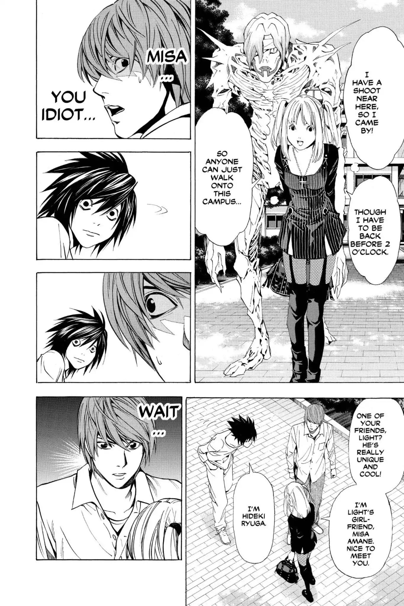 Death Note manga, chapter 32, page 14 of 20