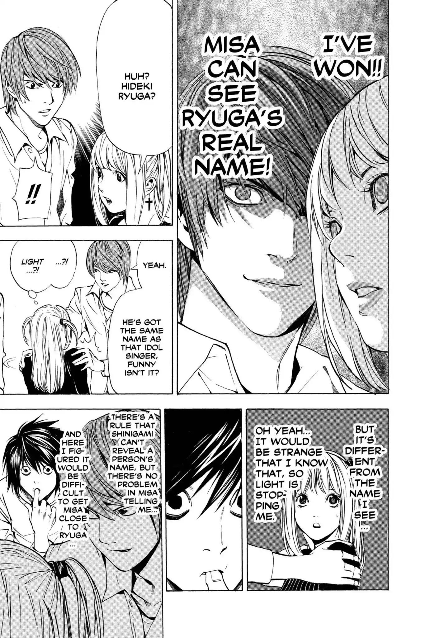 Death Note manga, chapter 32, page 15 of 20