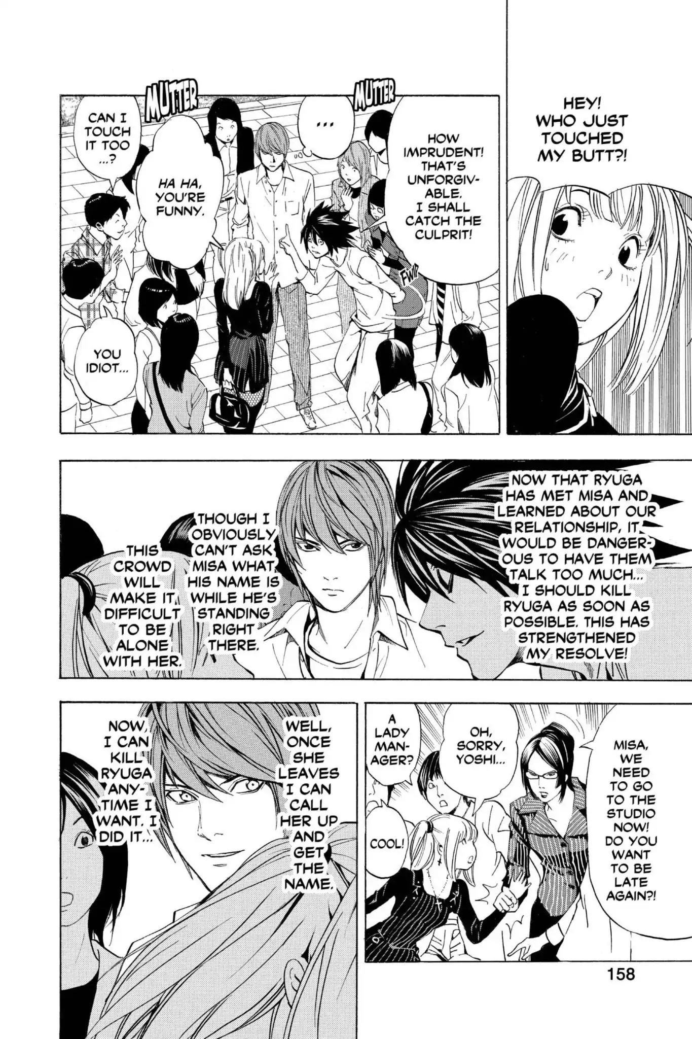 Death Note manga, chapter 32, page 18 of 20