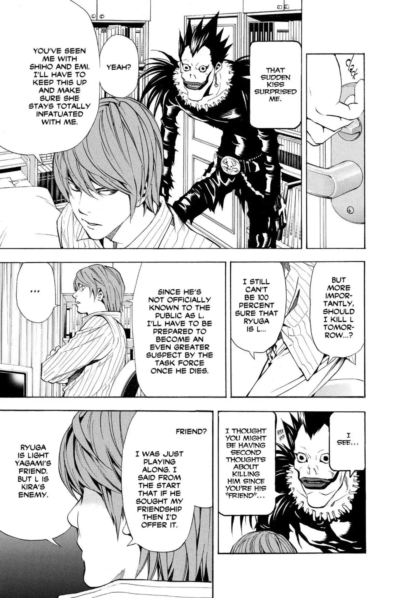 Death Note manga, chapter 32, page 5 of 20