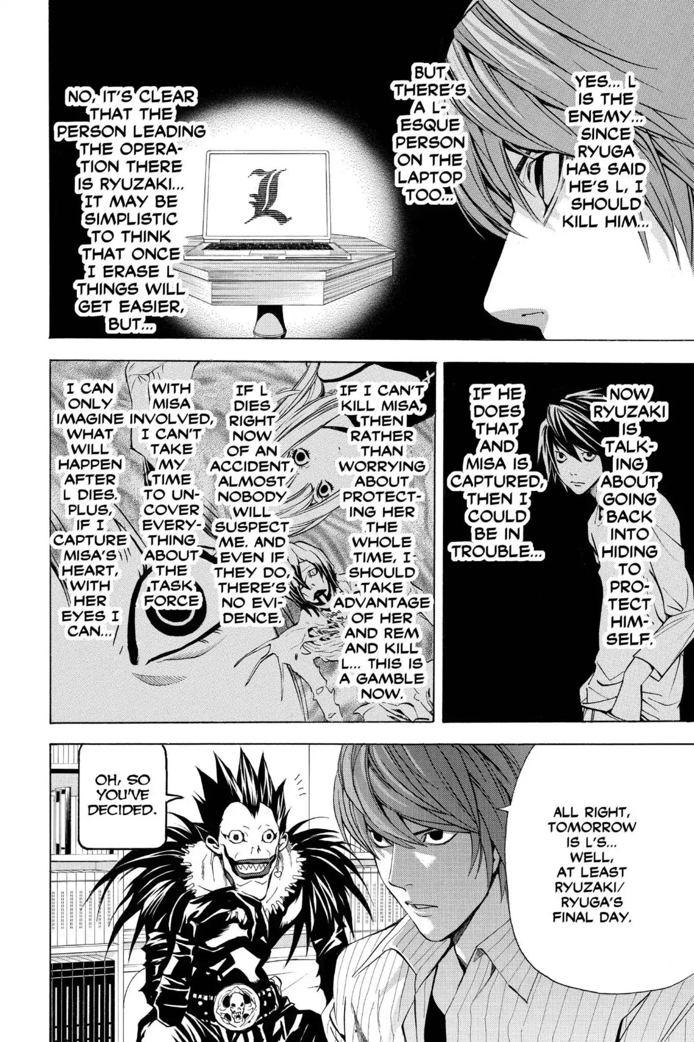 Death Note manga, chapter 32, page 6 of 20