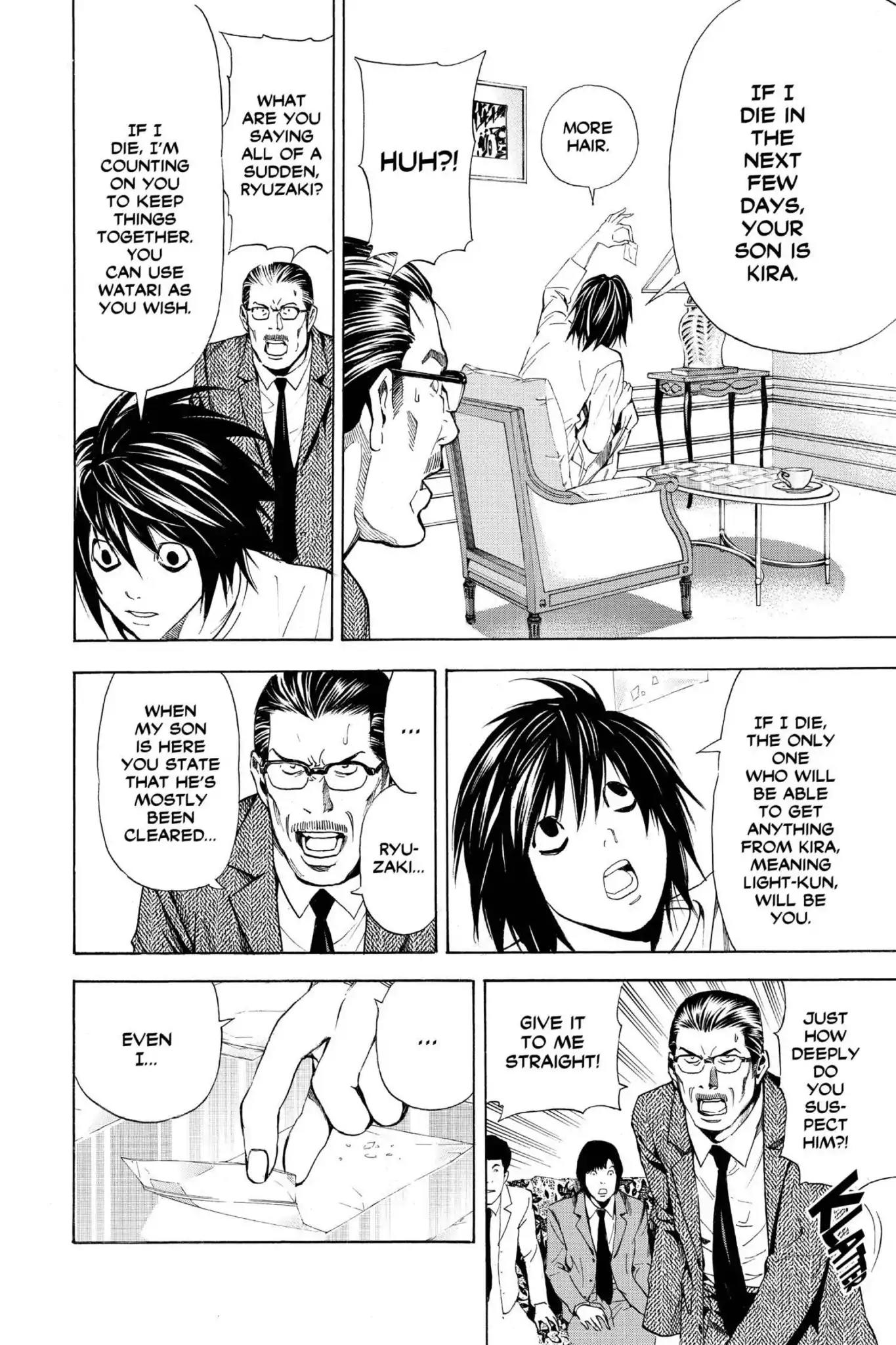 Death Note manga, chapter 32, page 8 of 20