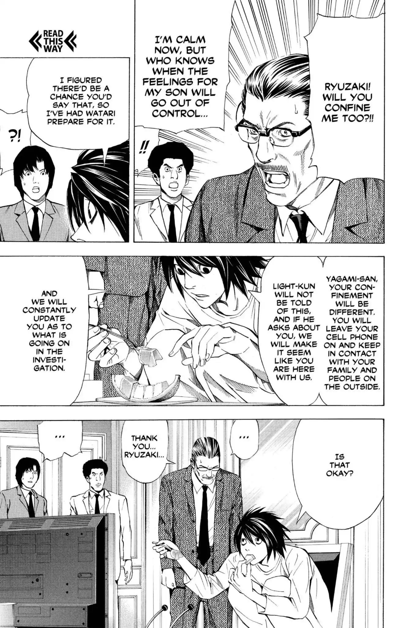 Death Note manga, chapter 35, page 12 of 27