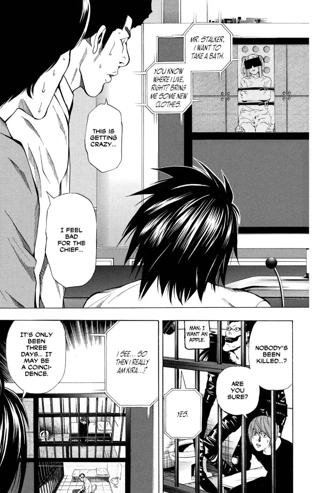 Death Note manga, chapter 35, page 14 of 27