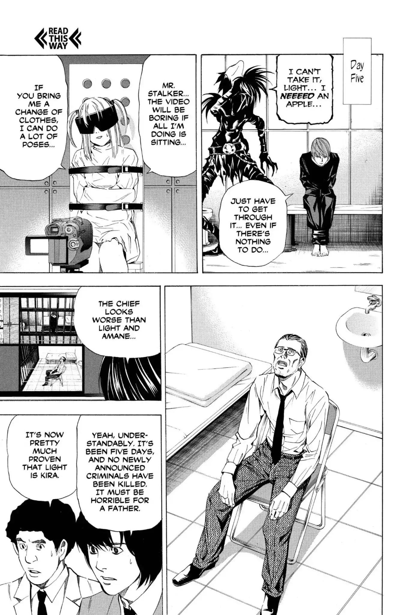 Death Note manga, chapter 35, page 16 of 27
