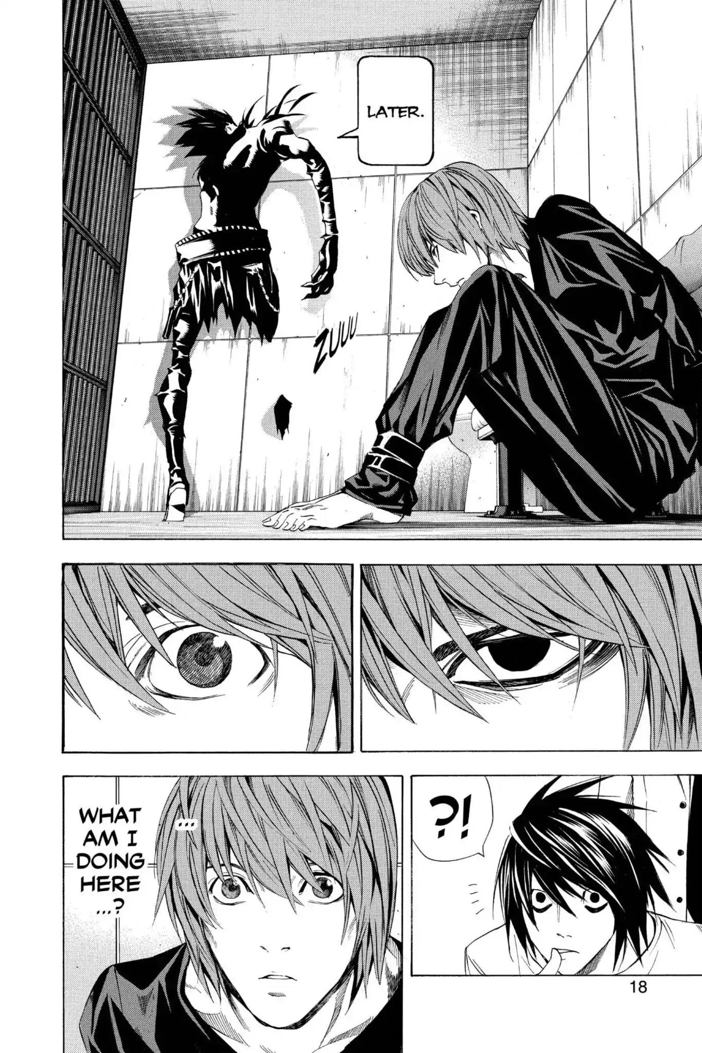 Death Note manga, chapter 35, page 19 of 27