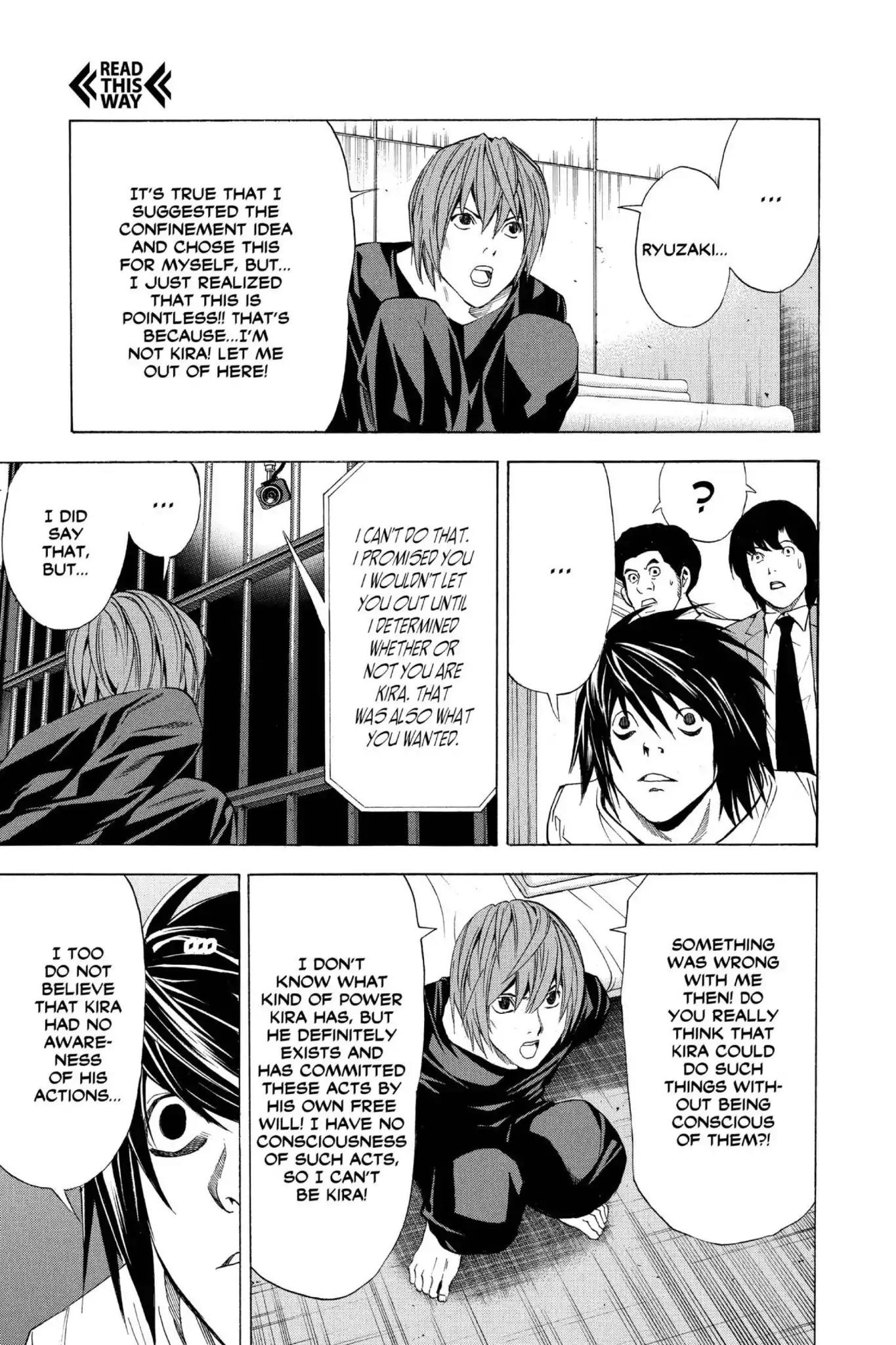 Death Note manga, chapter 35, page 20 of 27