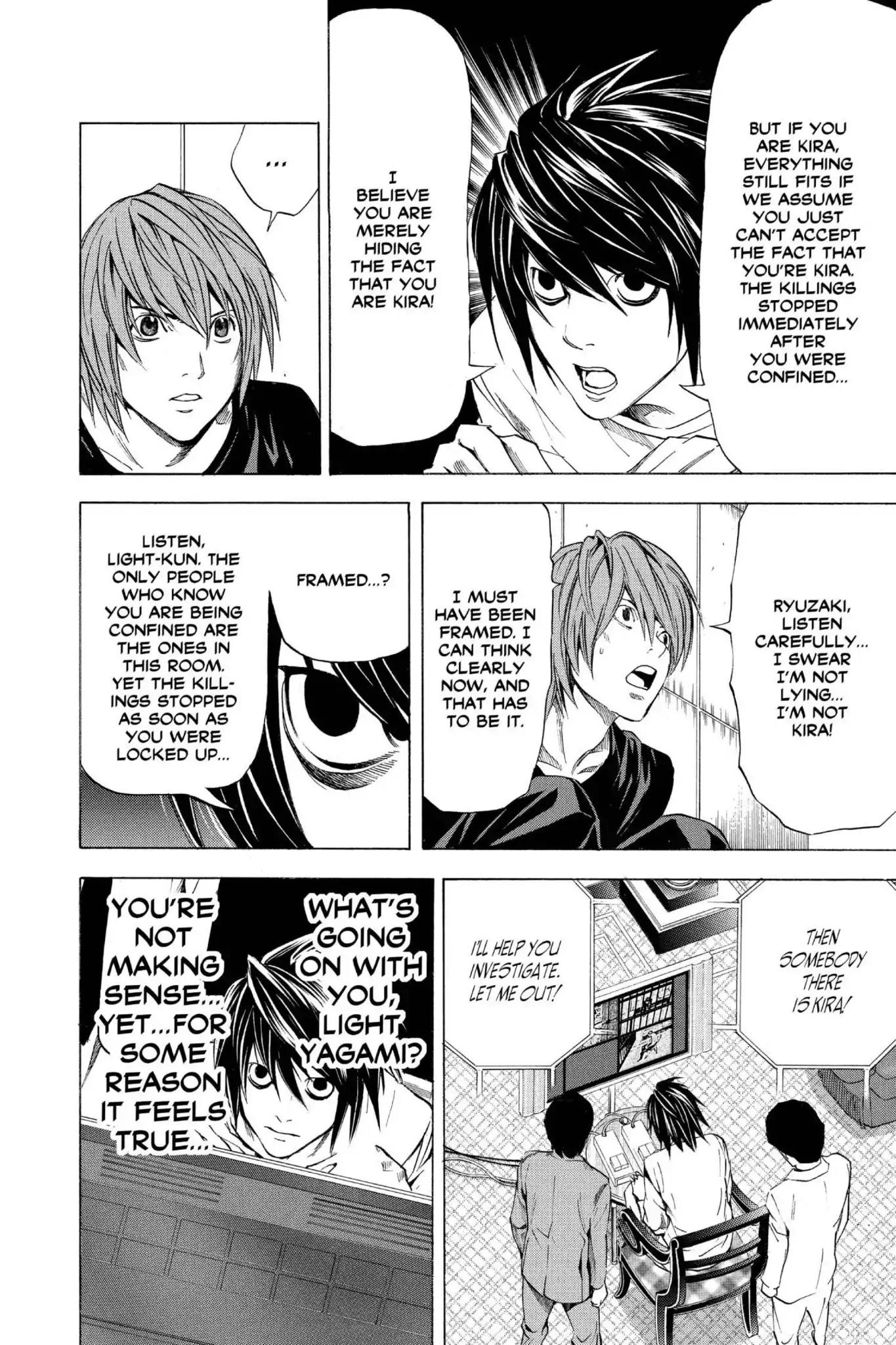 Death Note manga, chapter 35, page 21 of 27