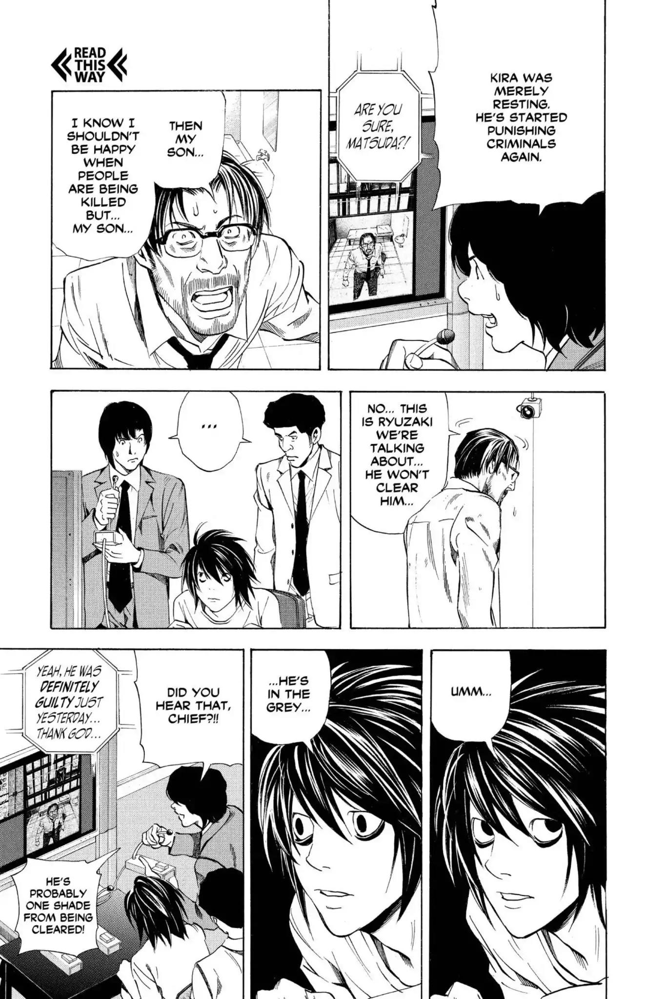 Death Note manga, chapter 35, page 24 of 27