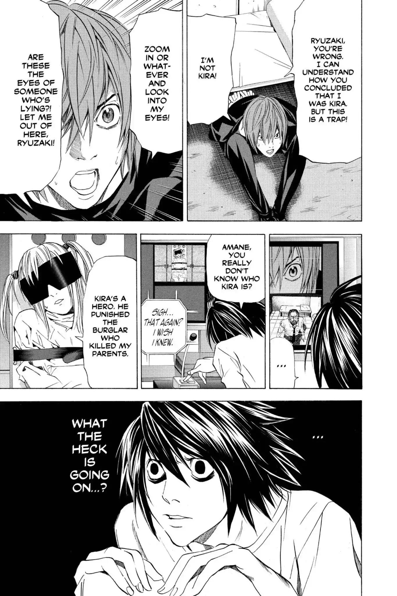 Death Note manga, chapter 35, page 26 of 27