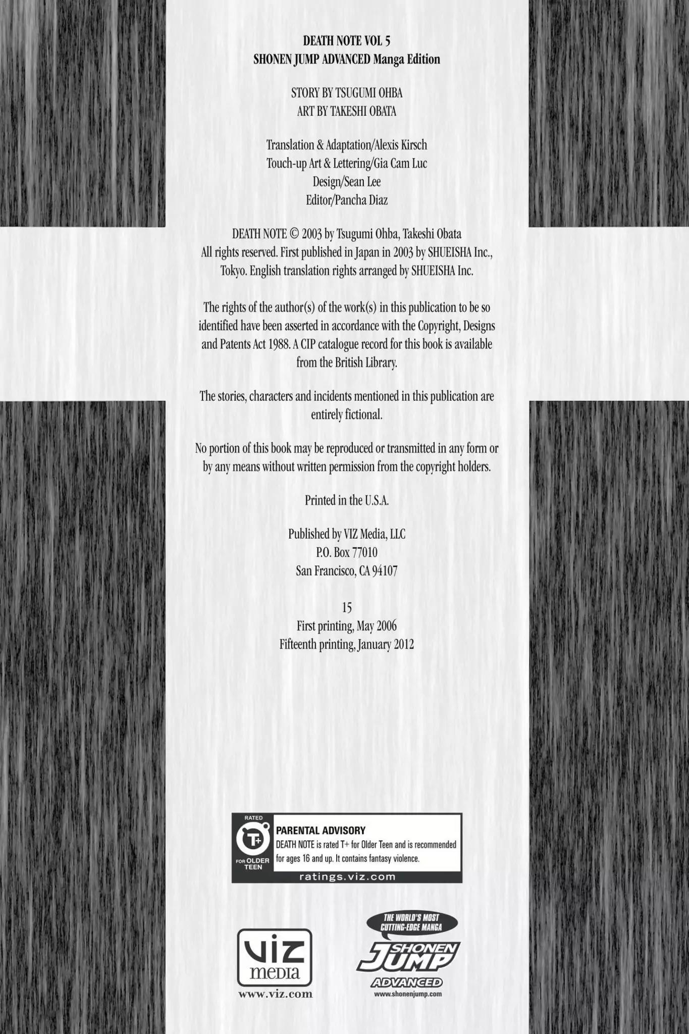 Death Note manga, chapter 35, page 3 of 27