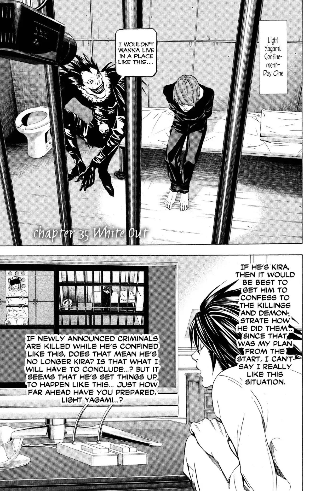 Death Note manga, chapter 35, page 8 of 27