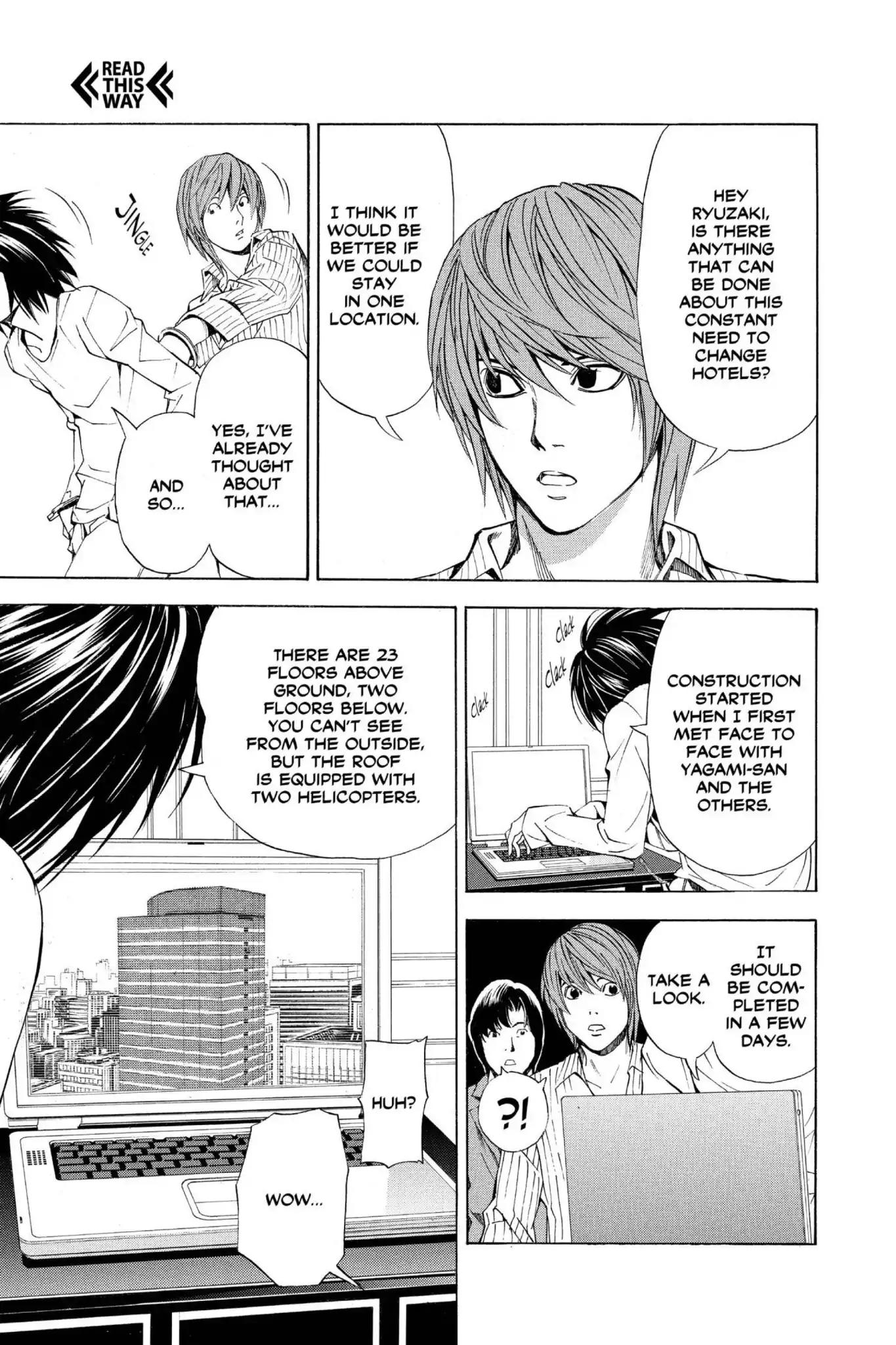 Death Note manga, chapter 37, page 13 of 24