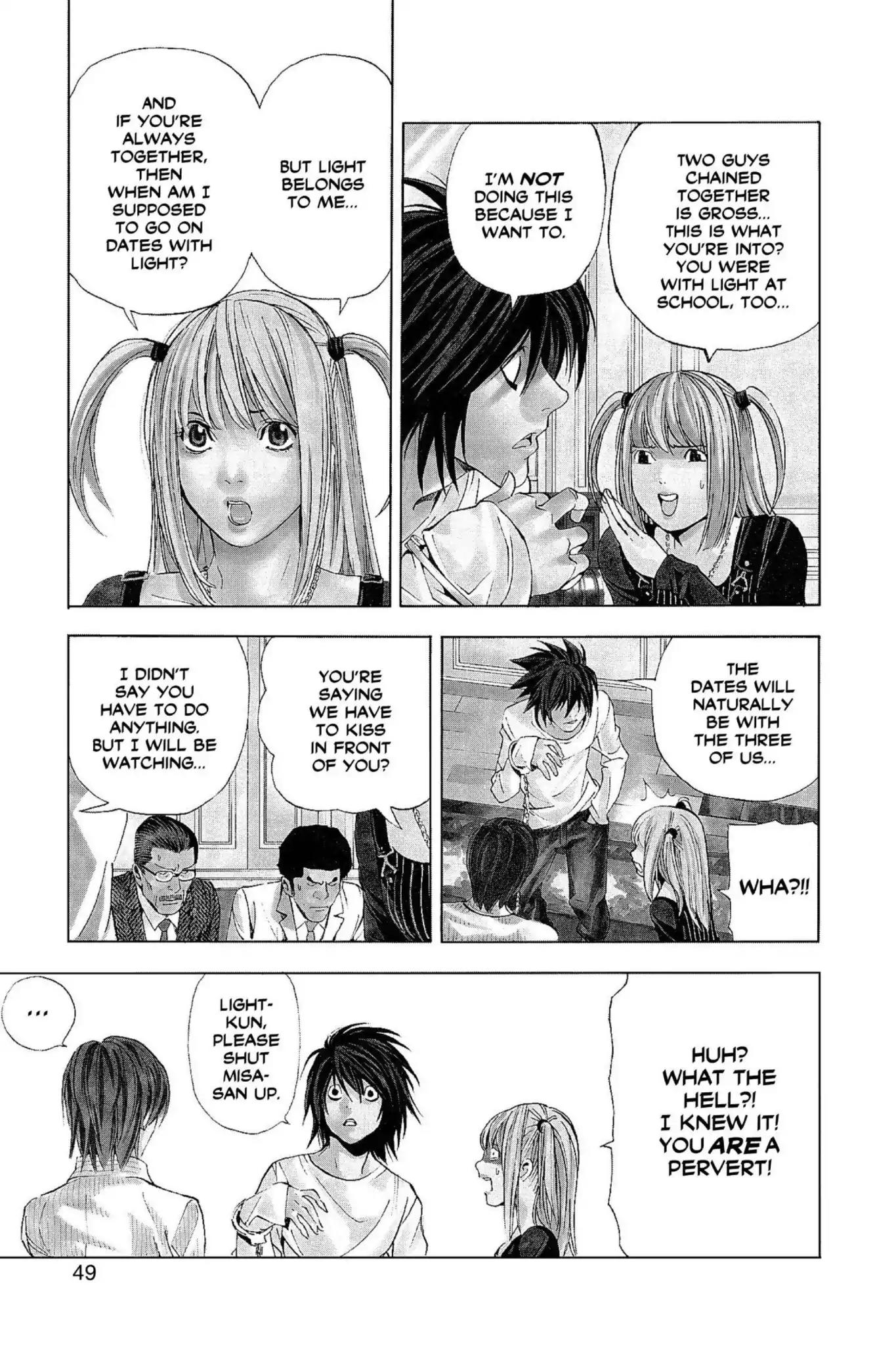 Death Note manga, chapter 37, page 3 of 24