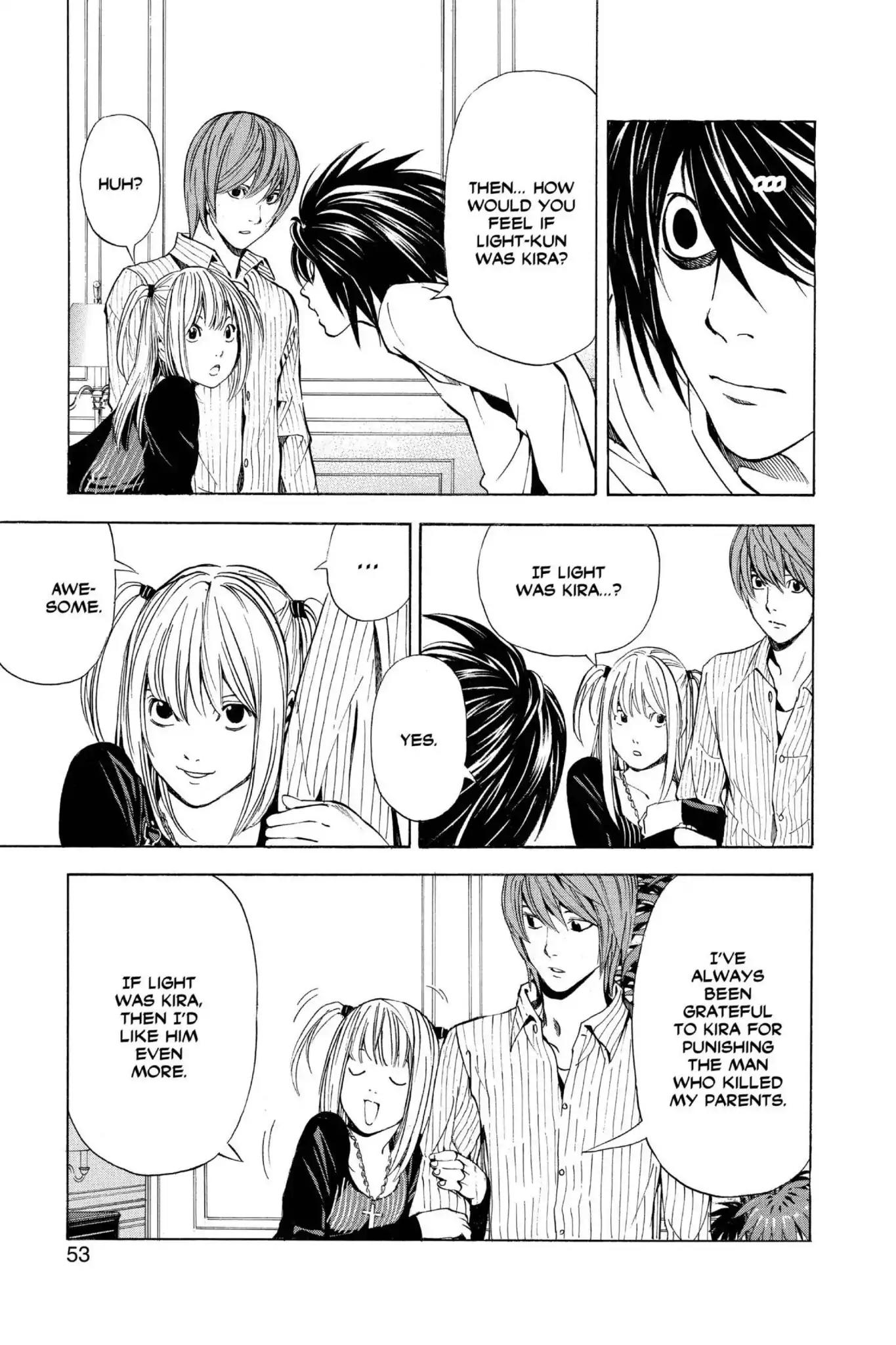 Death Note manga, chapter 37, page 7 of 24