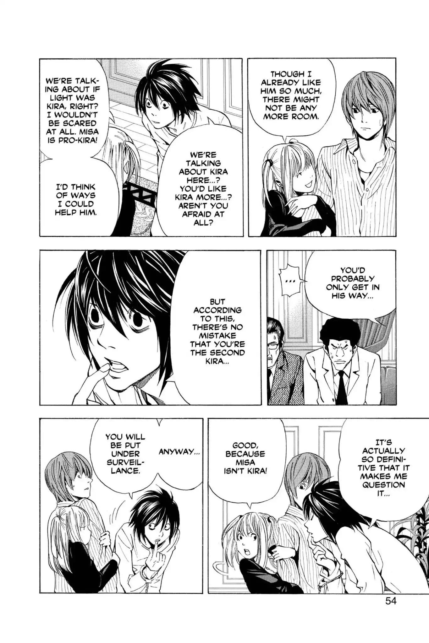 Death Note manga, chapter 37, page 8 of 24