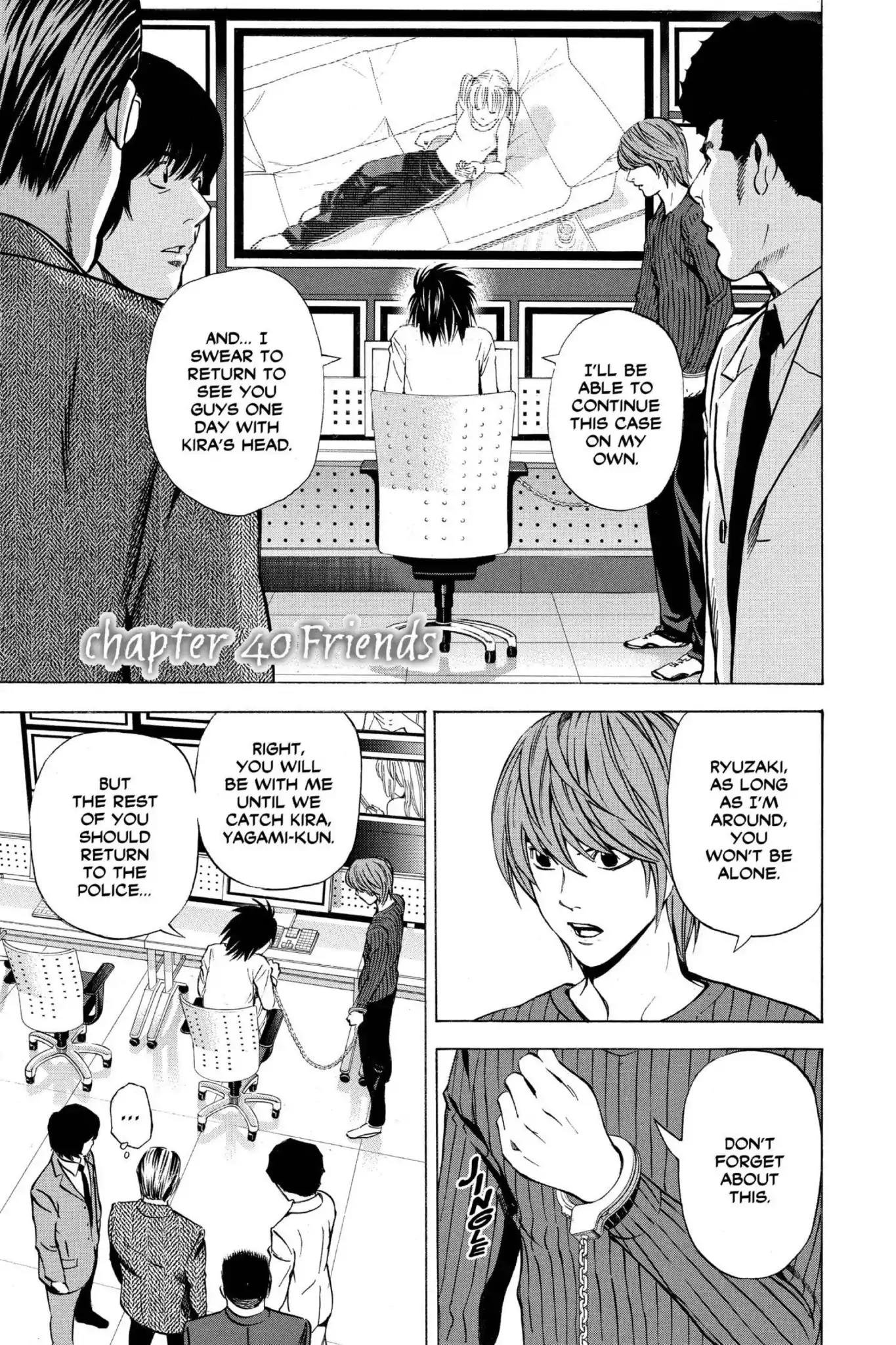 Death Note manga, chapter 40, page 1 of 20
