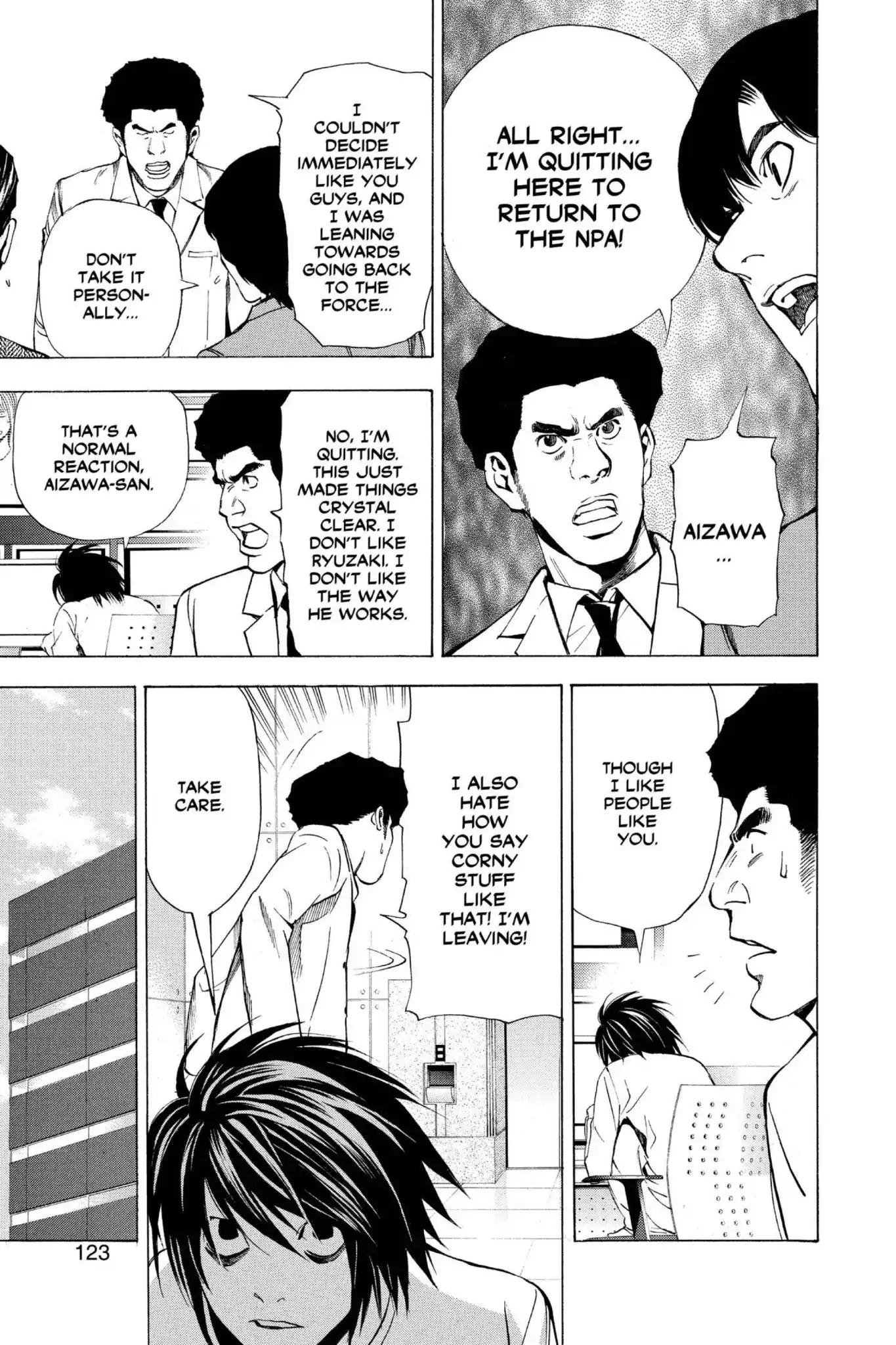 Death Note manga, chapter 40, page 11 of 20