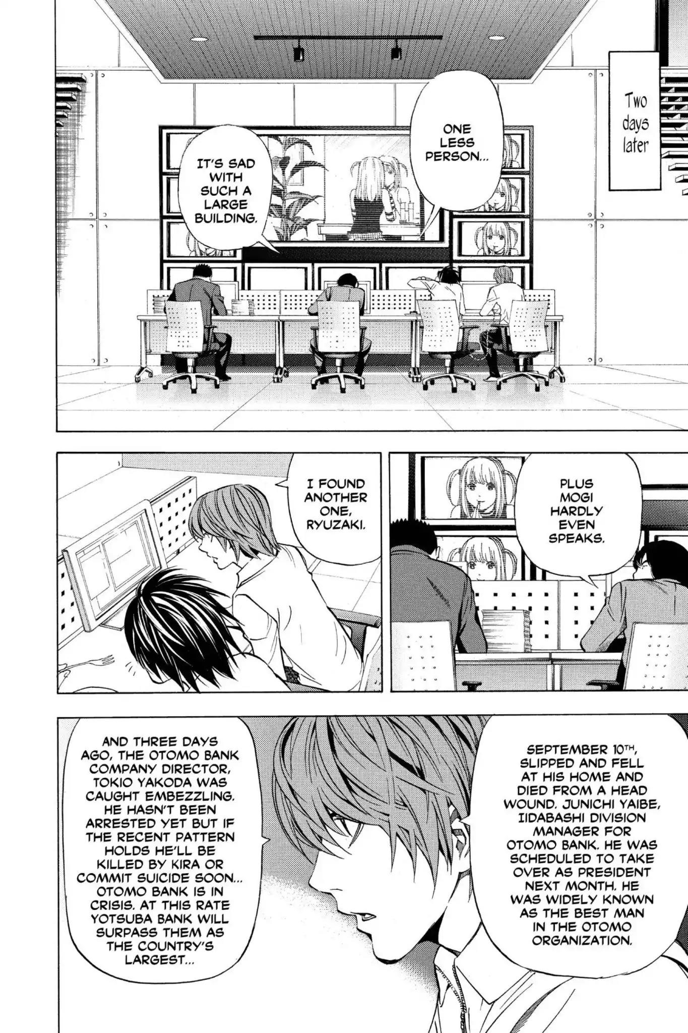 Death Note manga, chapter 40, page 12 of 20