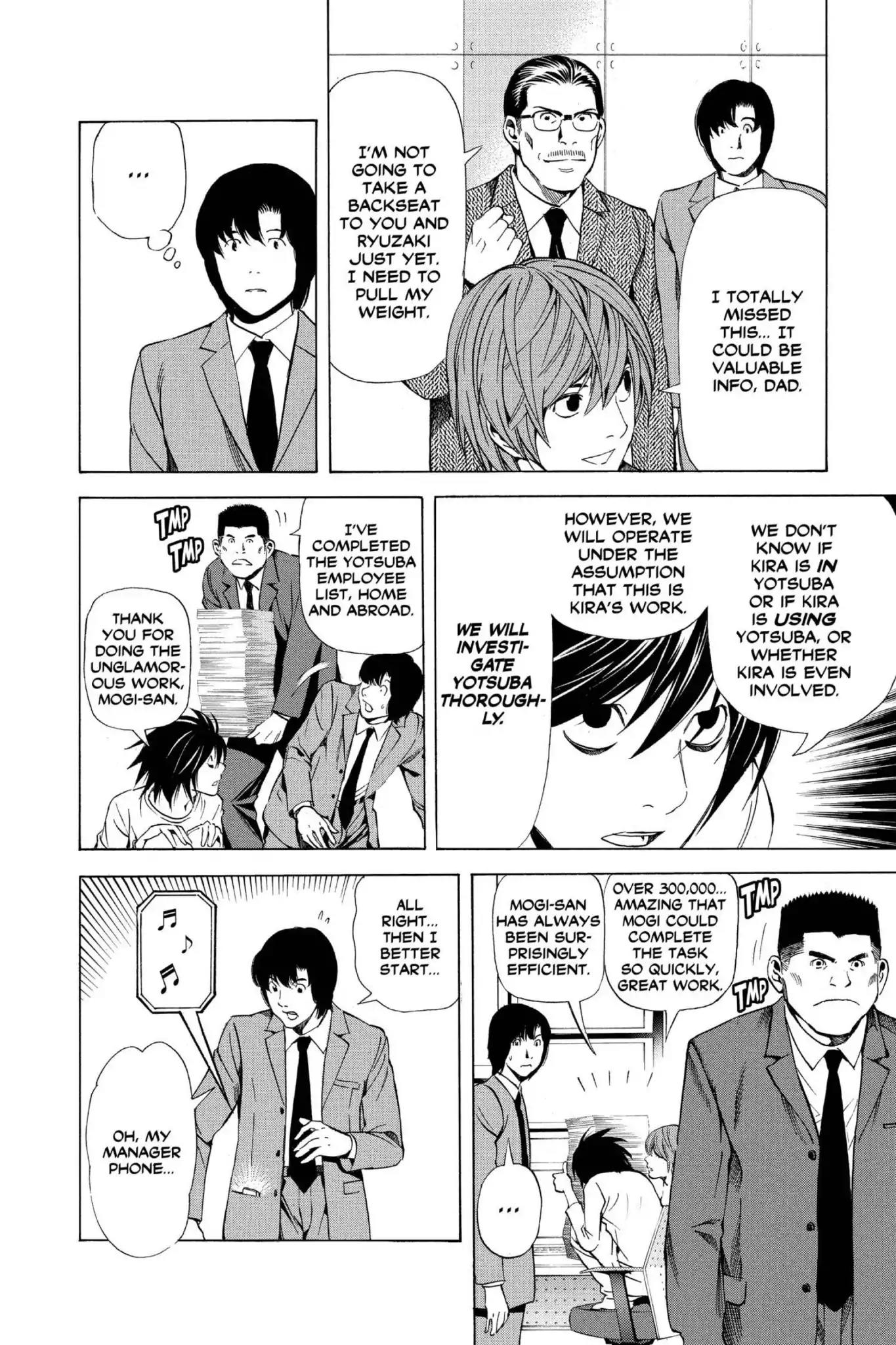 Death Note manga, chapter 40, page 14 of 20