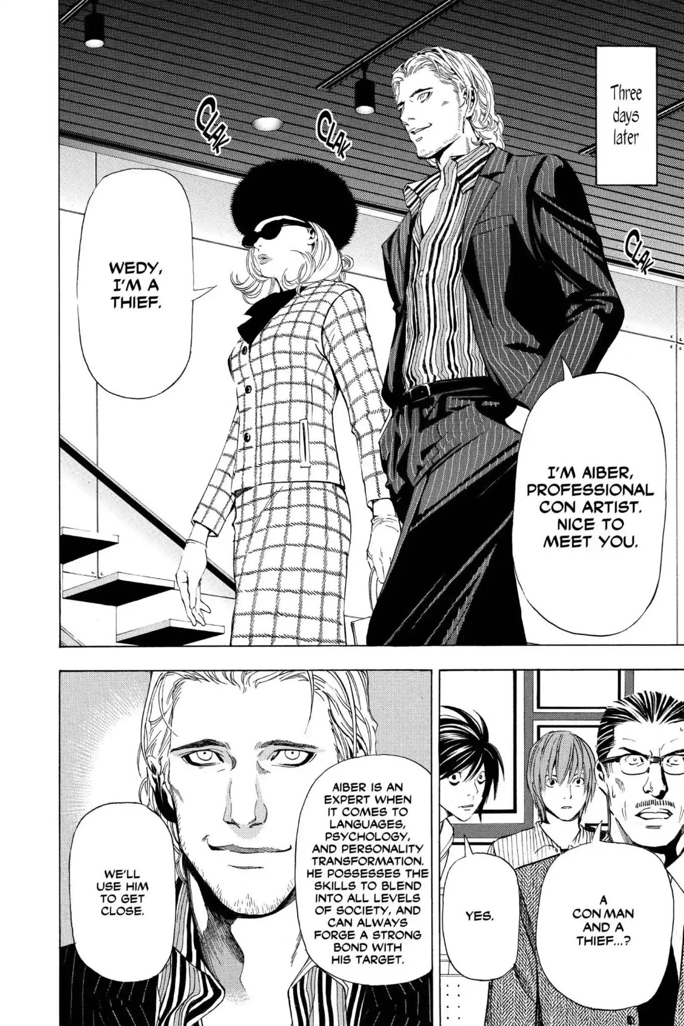 Death Note manga, chapter 40, page 16 of 20