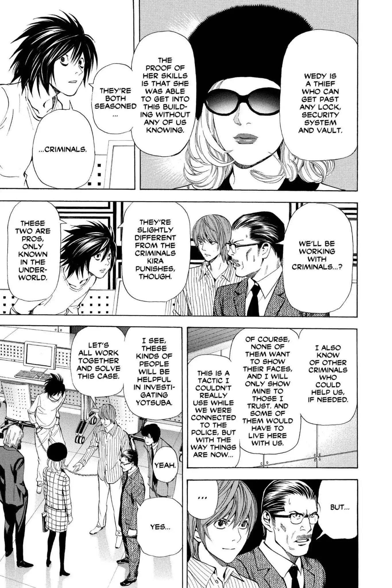 Death Note manga, chapter 40, page 17 of 20