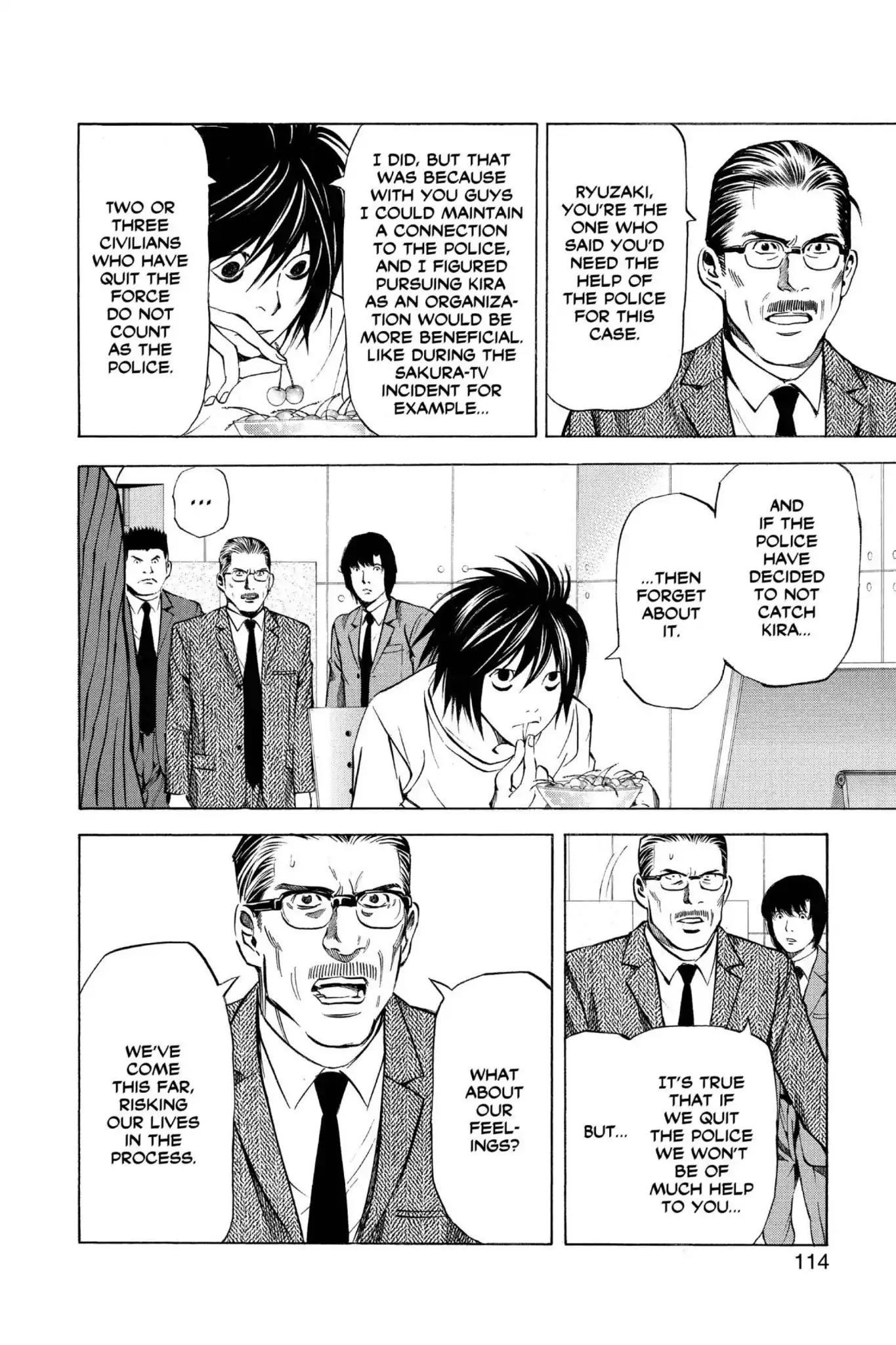 Death Note manga, chapter 40, page 2 of 20
