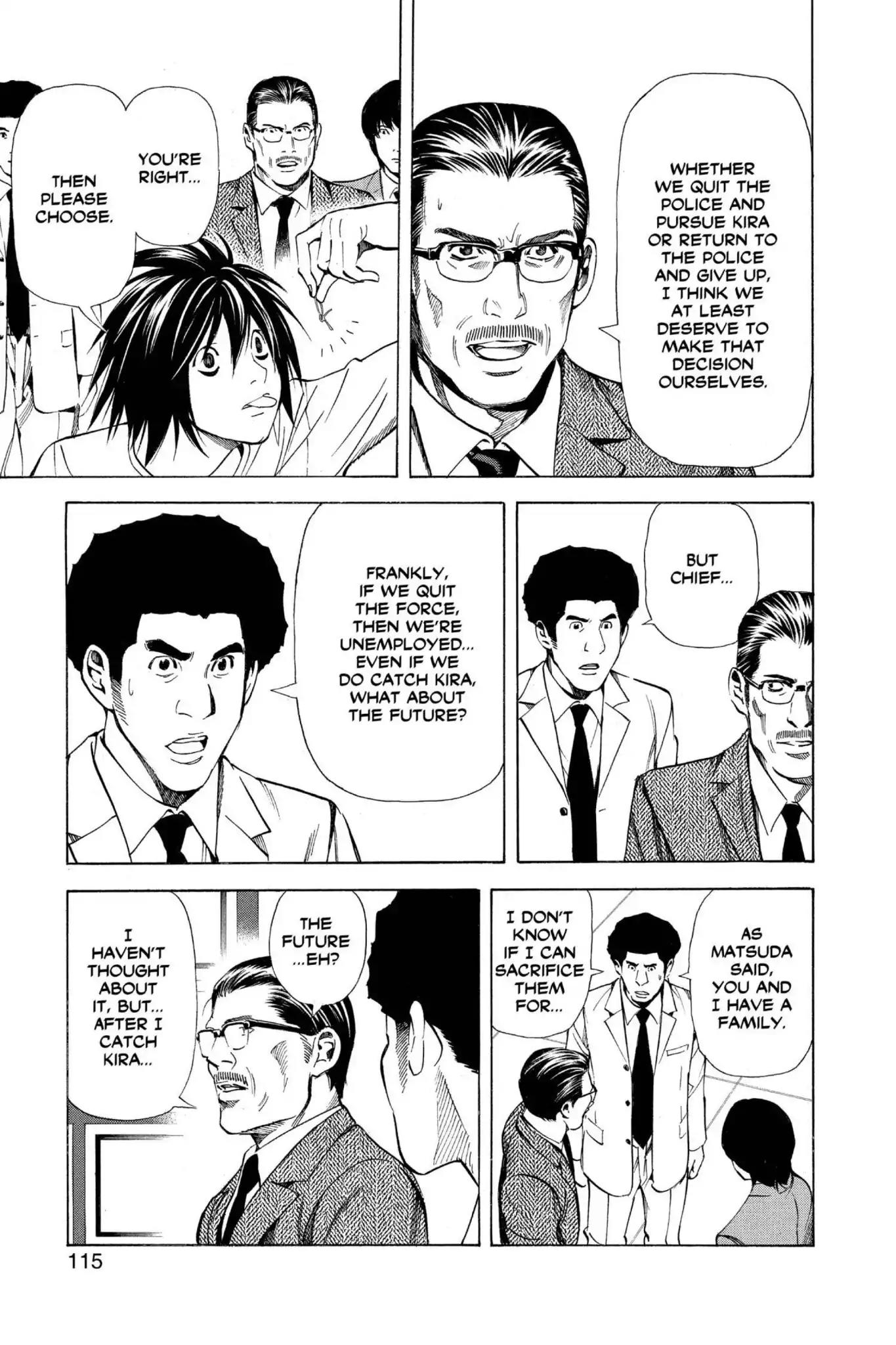 Death Note manga, chapter 40, page 3 of 20