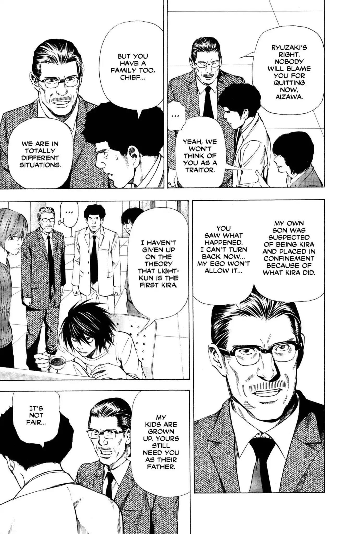 Death Note manga, chapter 40, page 7 of 20