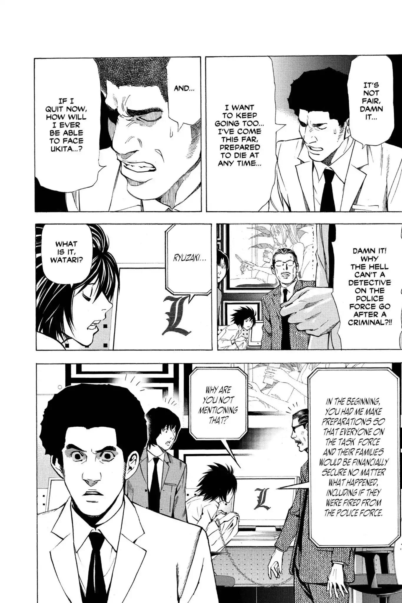 Death Note manga, chapter 40, page 8 of 20
