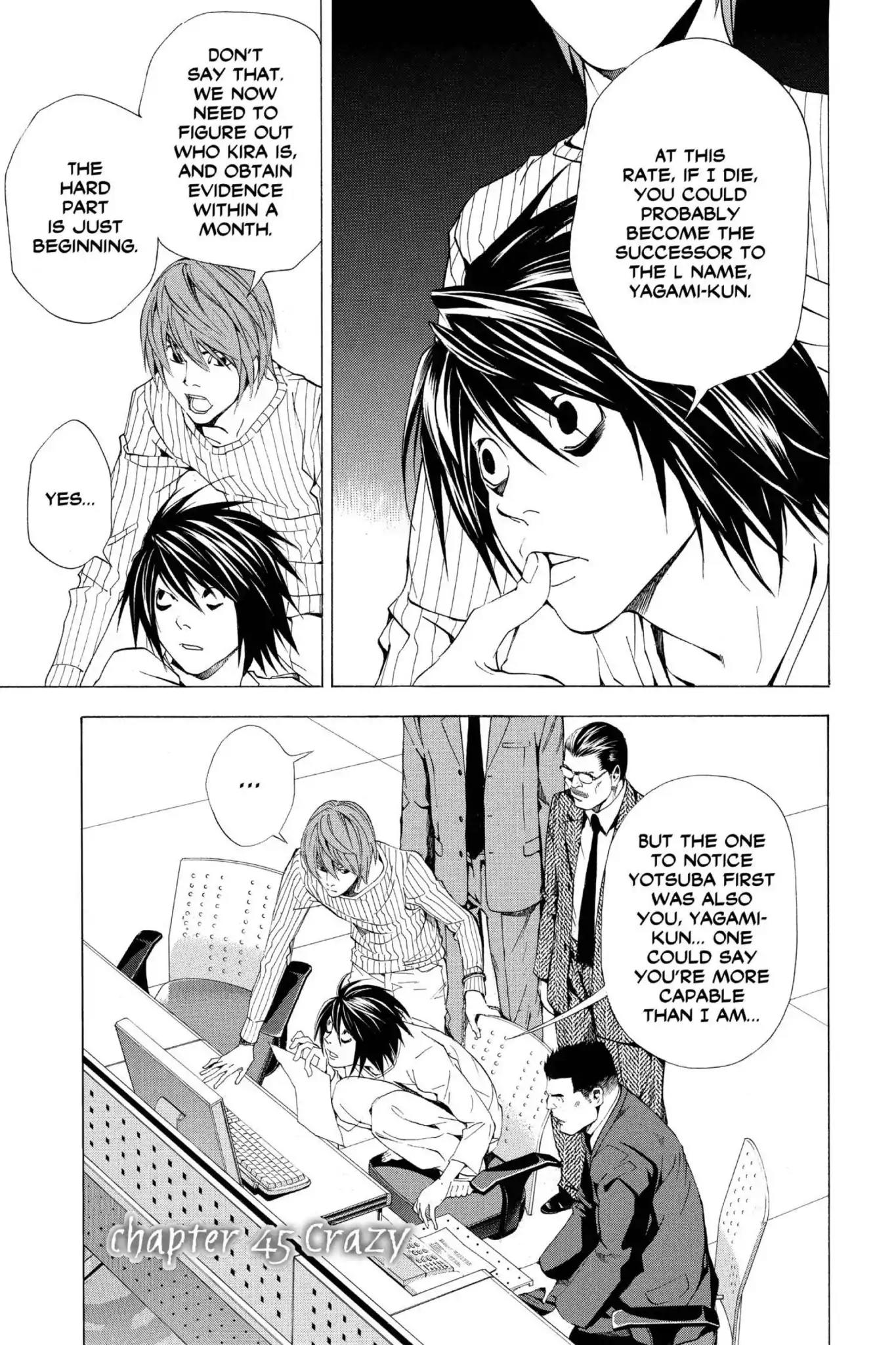Death Note manga, chapter 45, page 1 of 24