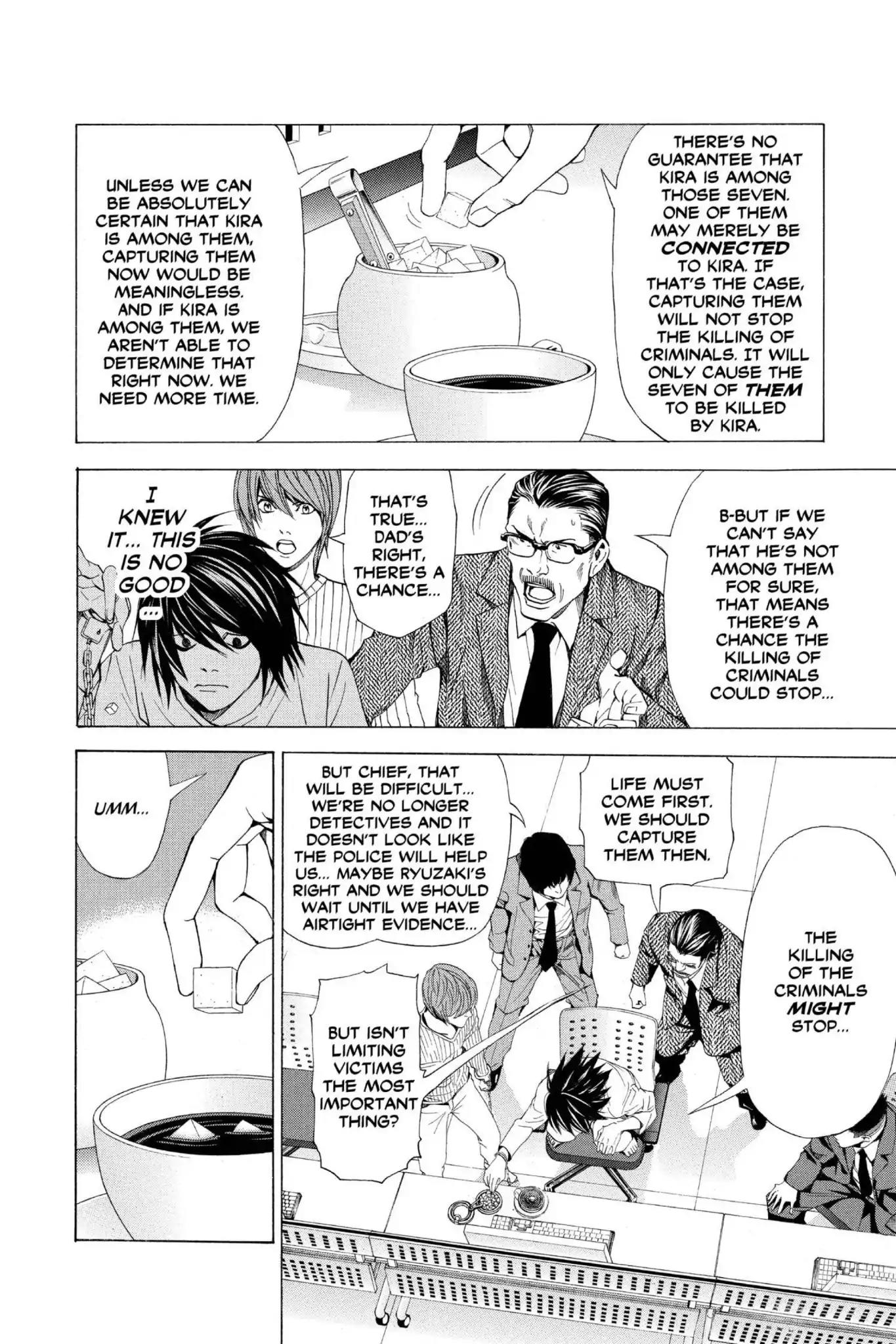 Death Note manga, chapter 45, page 10 of 24