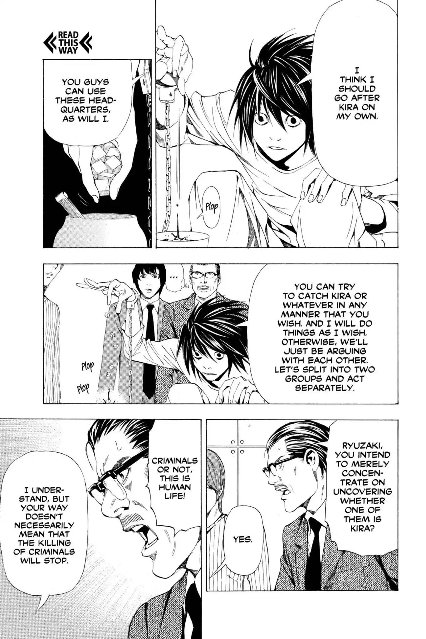 Death Note manga, chapter 45, page 11 of 24