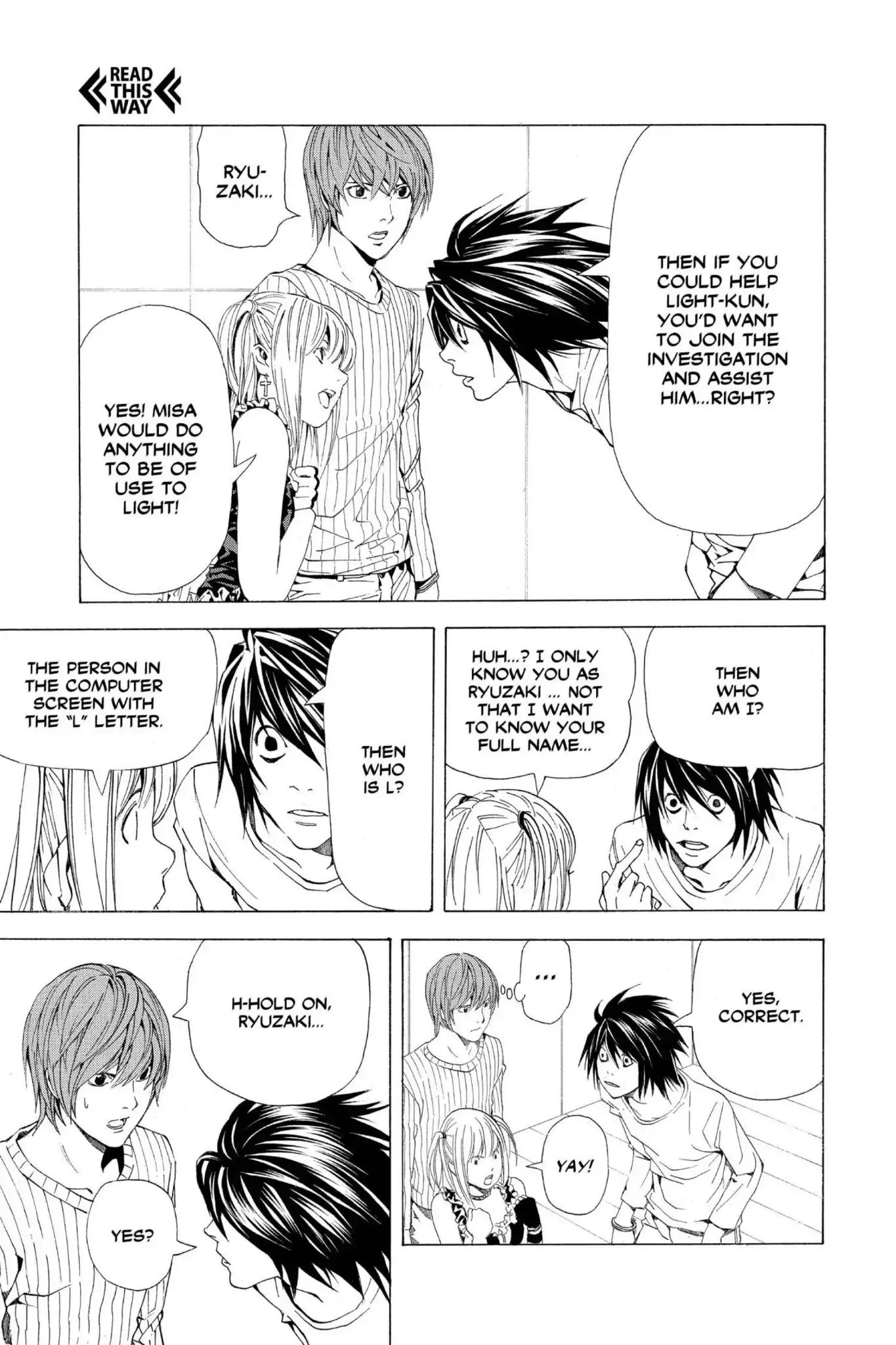 Death Note manga, chapter 45, page 15 of 24