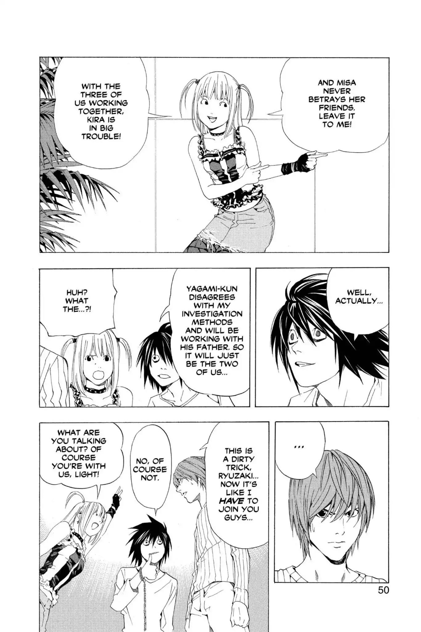 Death Note manga, chapter 45, page 22 of 24