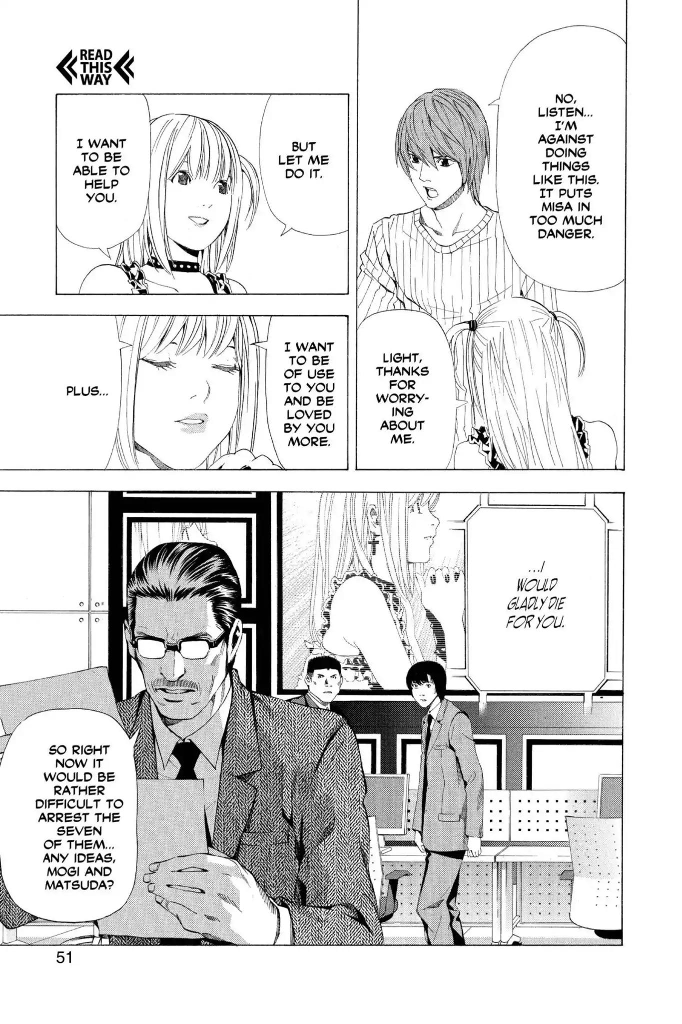 Death Note manga, chapter 45, page 23 of 24
