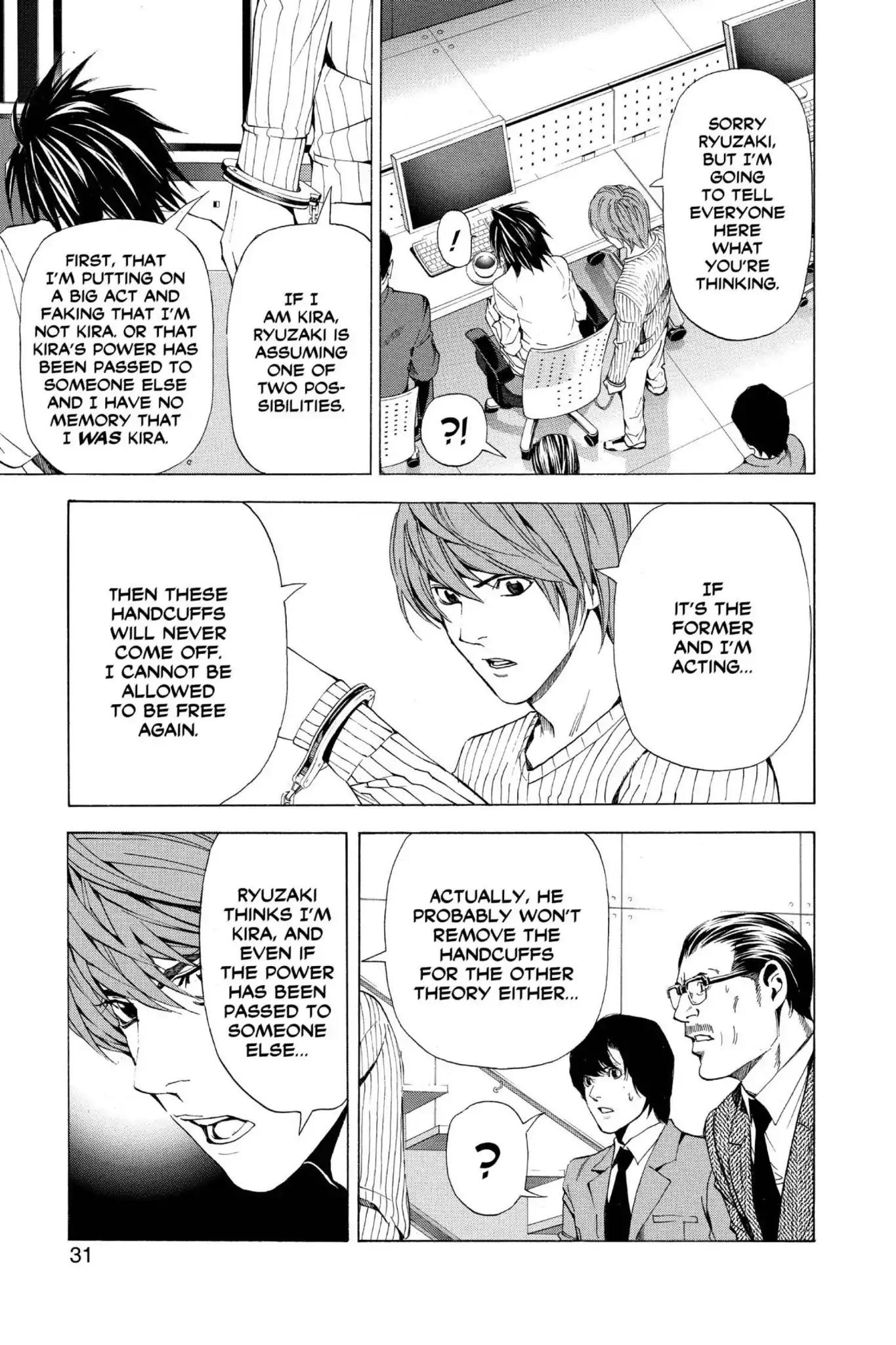 Death Note manga, chapter 45, page 3 of 24