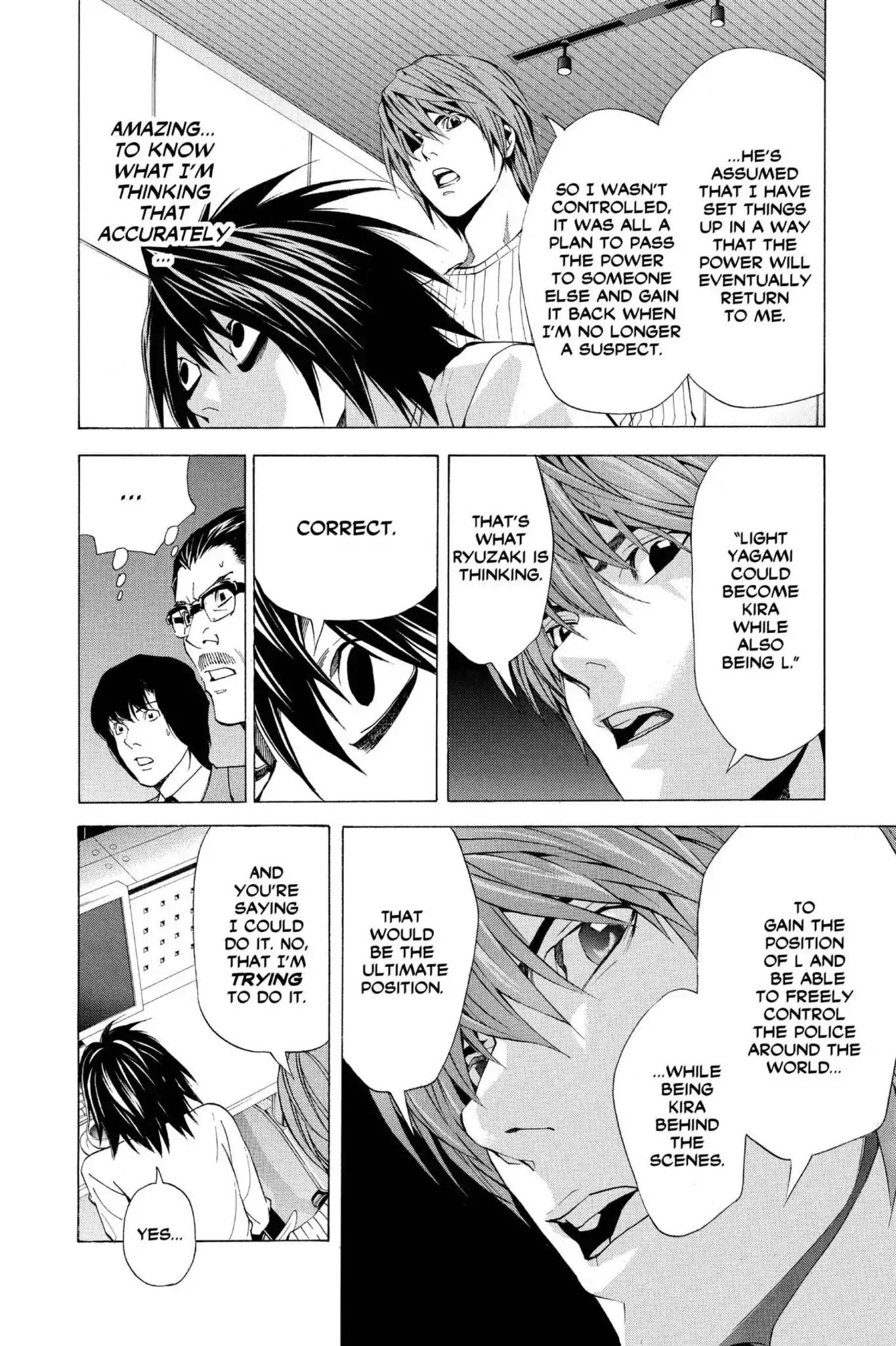 Death Note manga, chapter 45, page 4 of 24