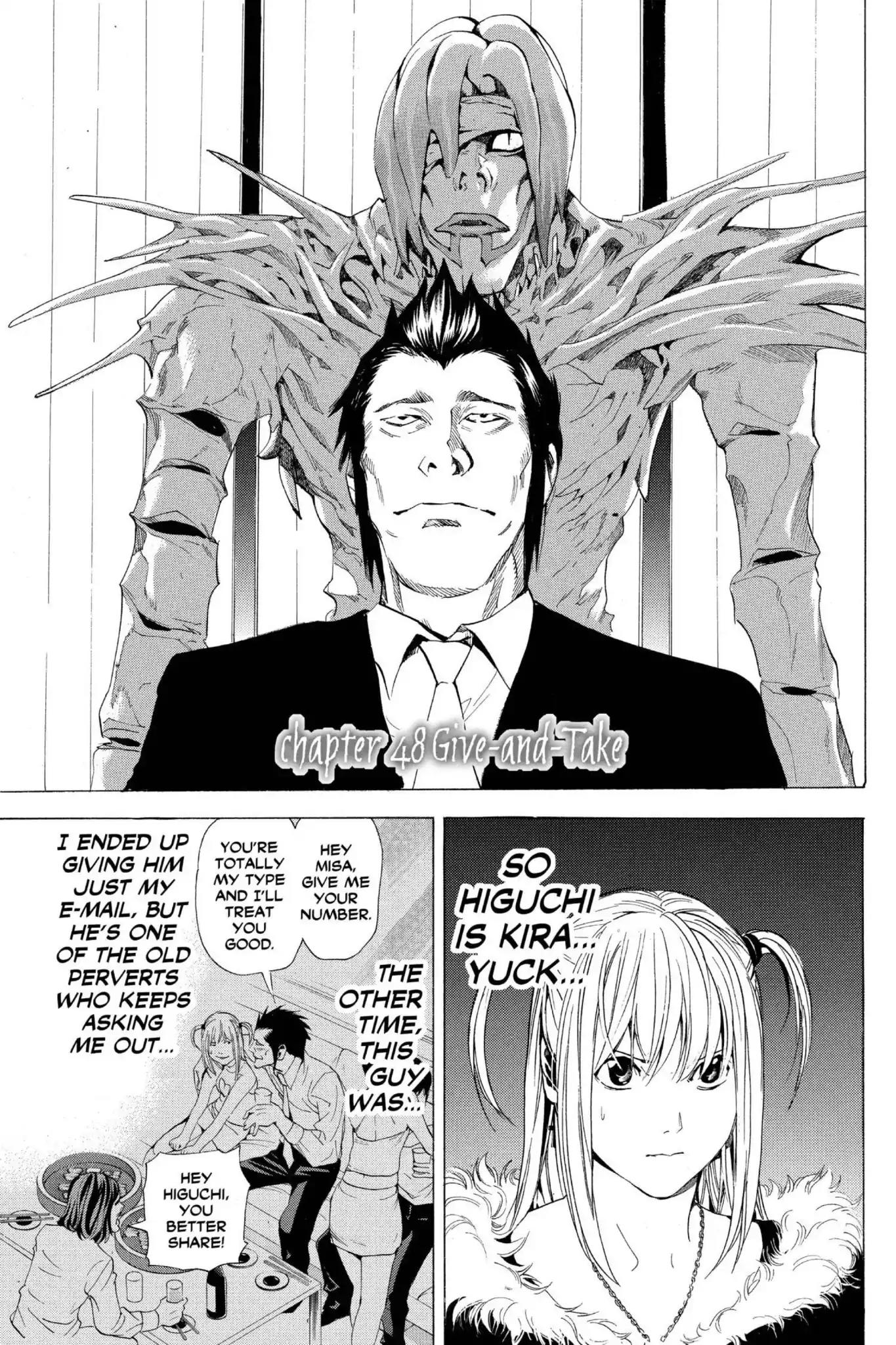 Death Note Chapter 48 page 1 - Chapter 48: Give-and-Take